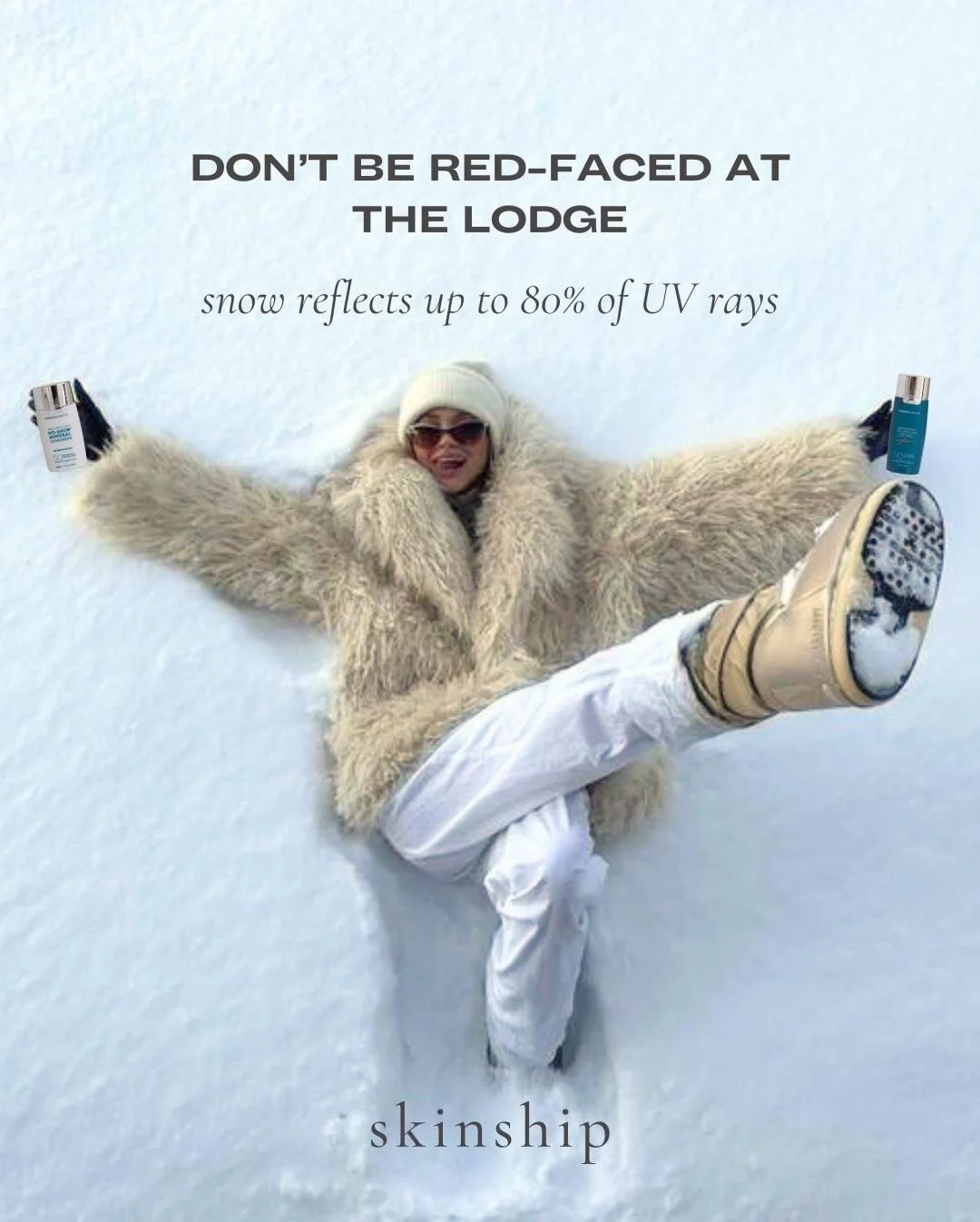 The slopes may be cold, but UV is still very hot ❄️

Snow reflects sunlight and altitude turns up the intensity, so SPF is non-negotiable. Keep your apr&egrave;s-ski glow glowing, not burning.

Shop the best sunscreens for sun and ski at the link in 