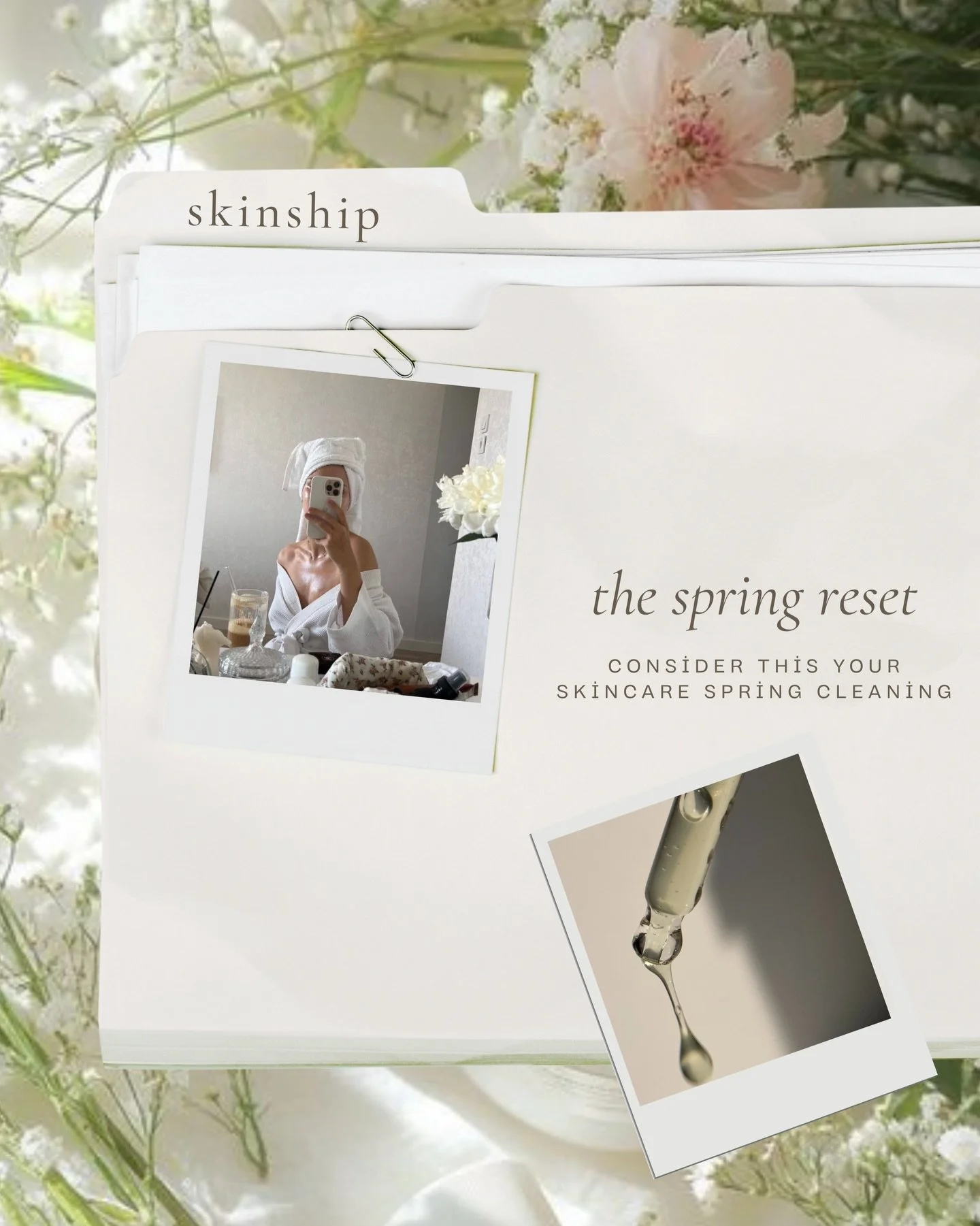 Spring cleaning, but for your skin.

As the season shifts, your routine should too &mdash; lighter, more intentional, and built to protect what you&rsquo;ve already invested in.

This isn&rsquo;t a full reset. It&rsquo;s a refinement.

Consider this 