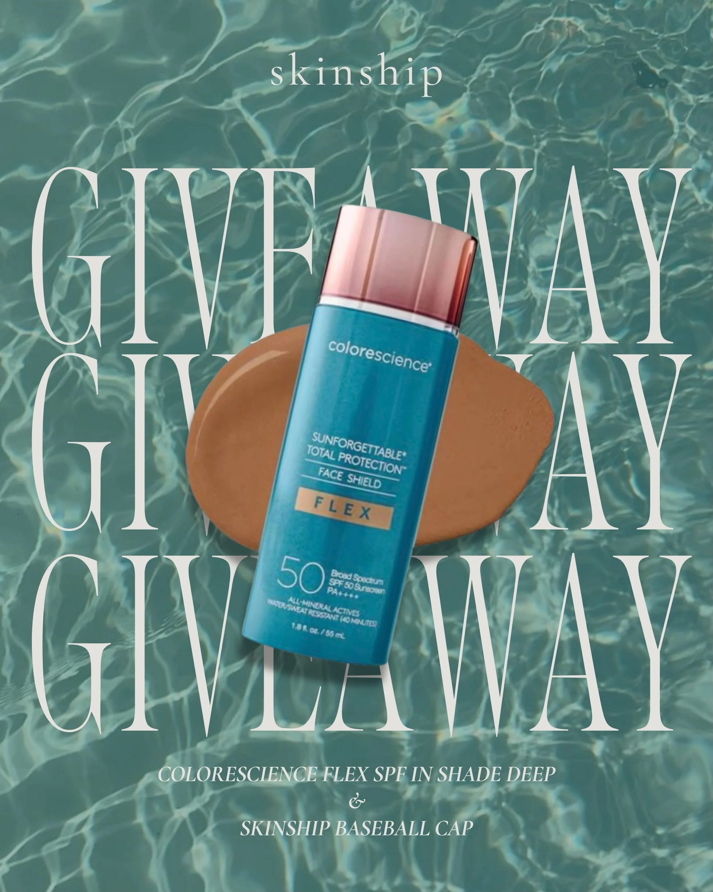 Your best skin this summer starts with SPF ☀️🧴

We&rsquo;re giving away a Colorescience Flex SPF in shade Deep &mdash; because good skin protection should look good too.

To enter:
☀️ Comment &ldquo;SUMMER SKIN&rdquo;
☀️ Follow @skinship_aesthetics
