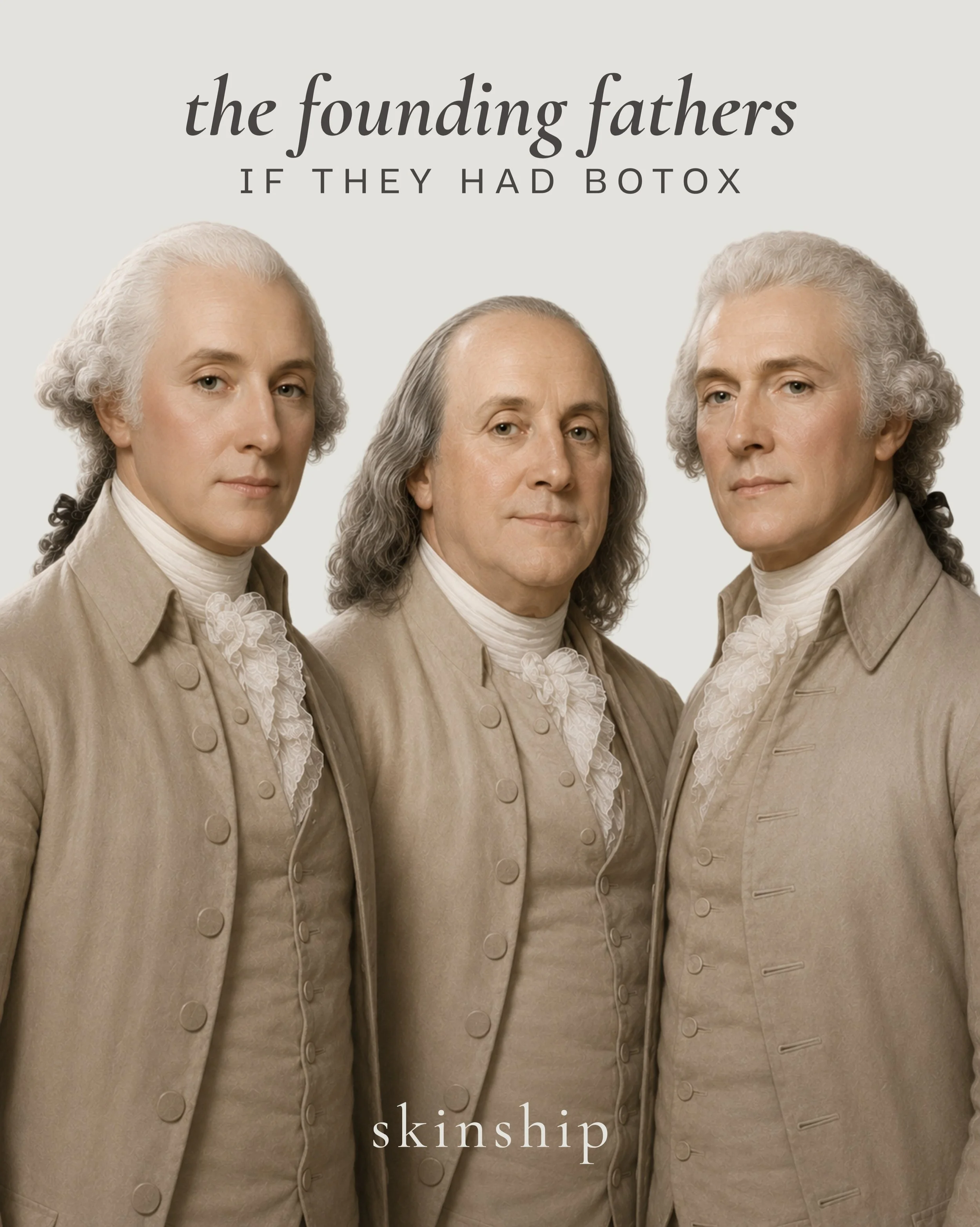 They declared independence. We declared war on forehead lines.