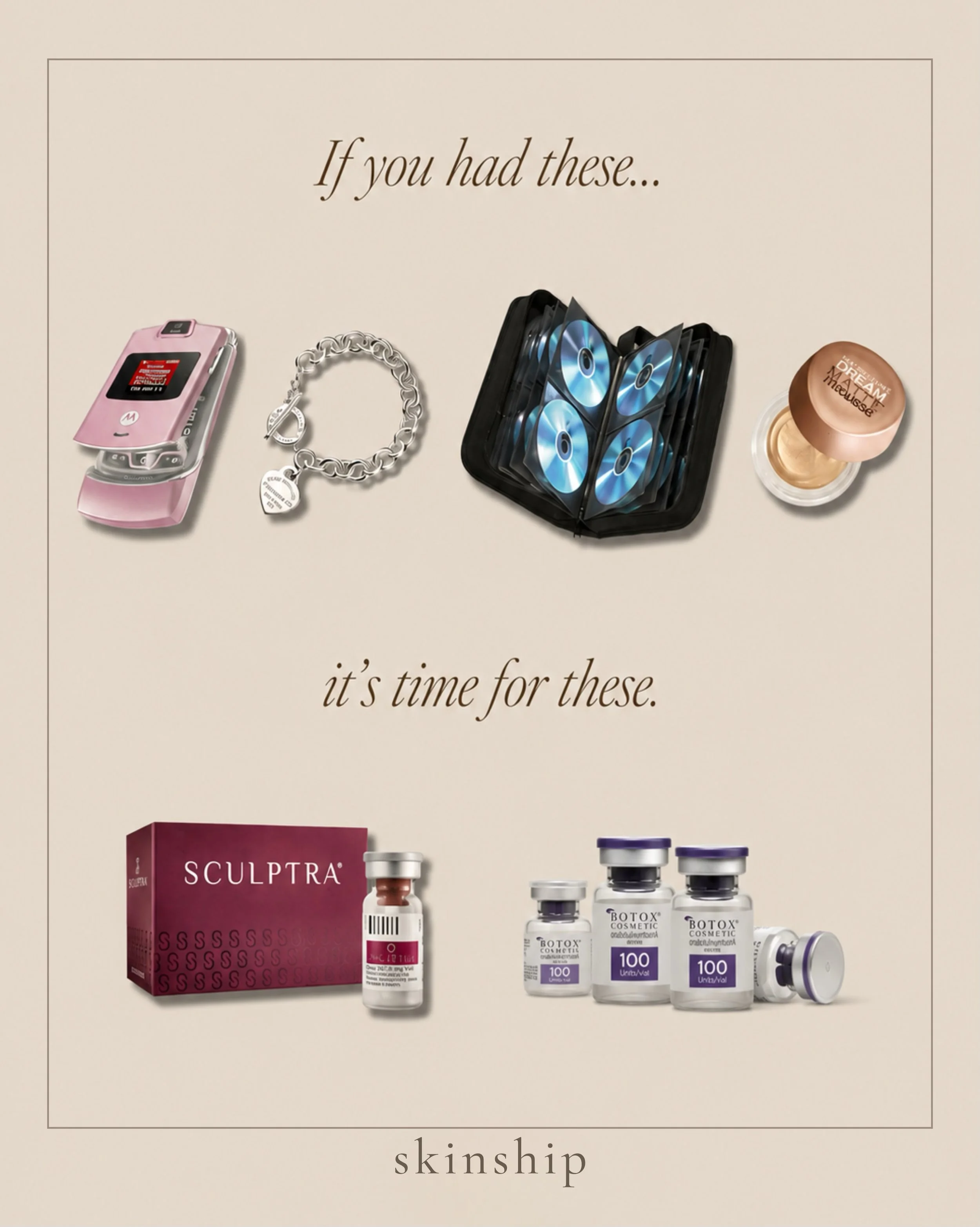 You survived razor-thin eyebrows, side parts, and skinny scarves... you&rsquo;ve earned a little Botox.