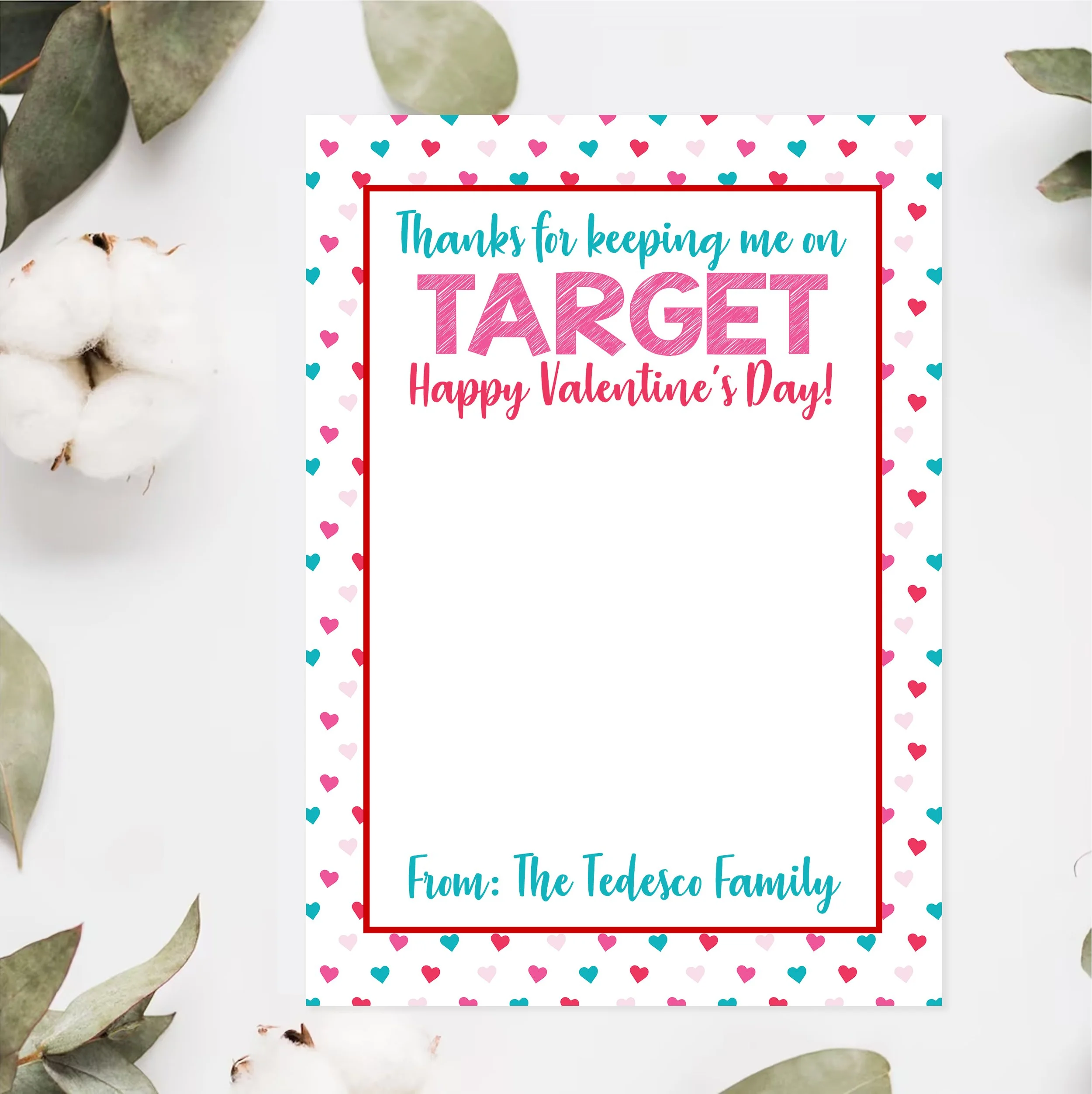 5x7 - Gift Card Cards - Thanks for keeping me on TARGET - valentine.jpg