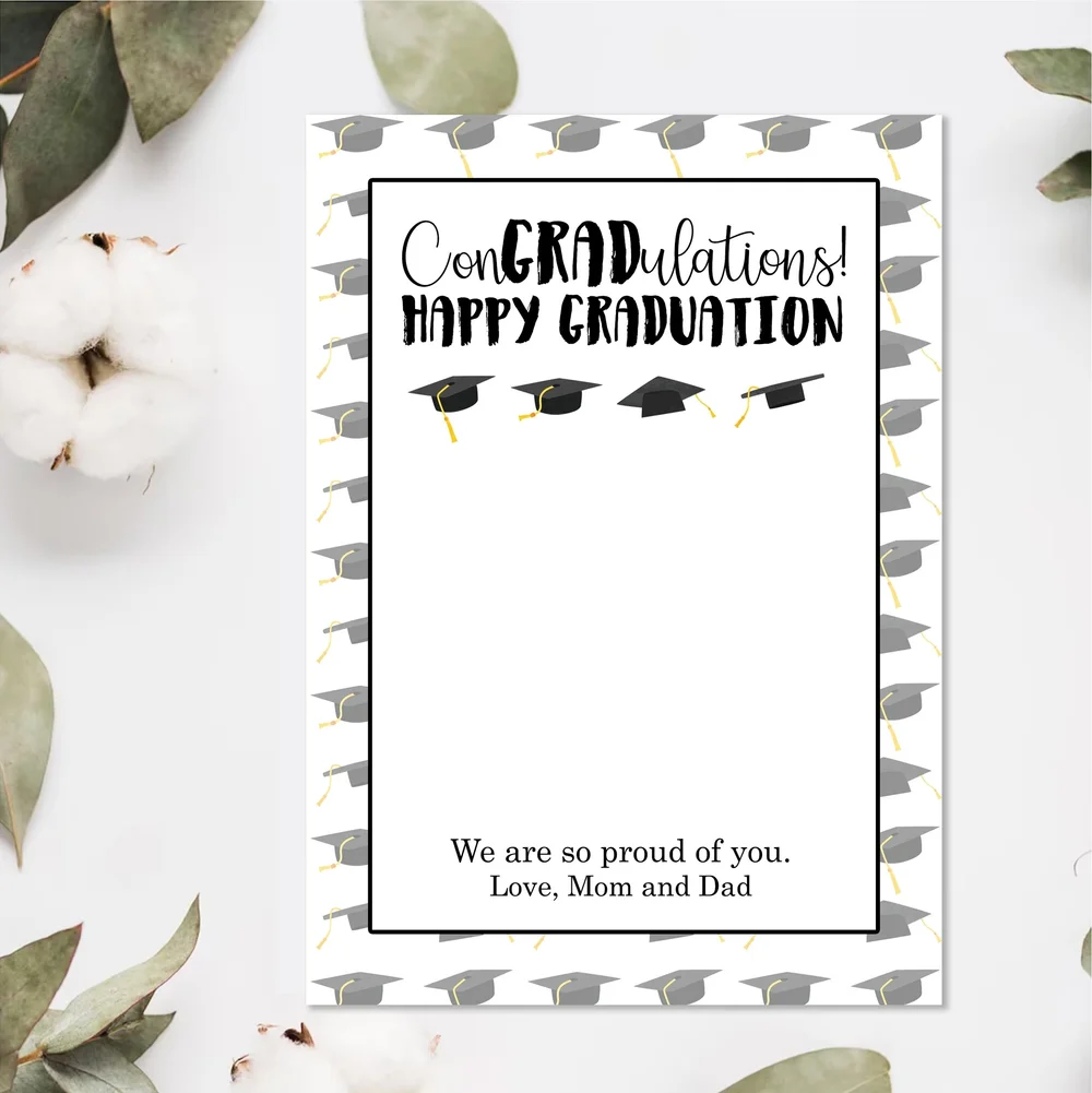 congrats grad gift card Graduation Gift Card Holder You Did It main image 0