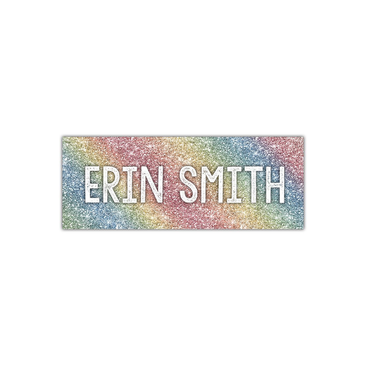 Rainbow Glitter School Supply Labels, Waterproof Labels, Personalized Name Labels, Faux Glitter Labels, Name Stickers, Bottle Labels