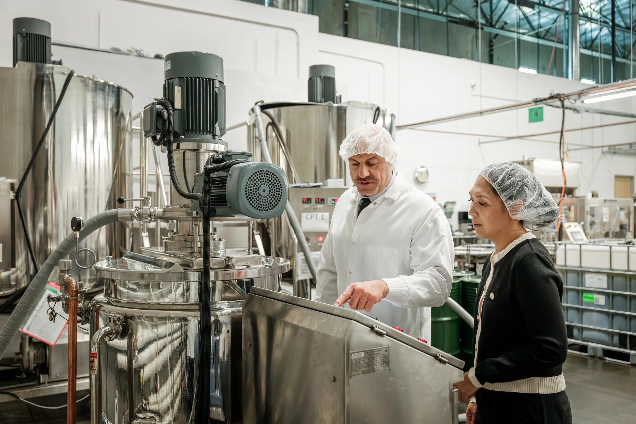 Founder / CSO Fred Khoury and CEO Kat Khoury in their Chatsworth Manufacturing floow