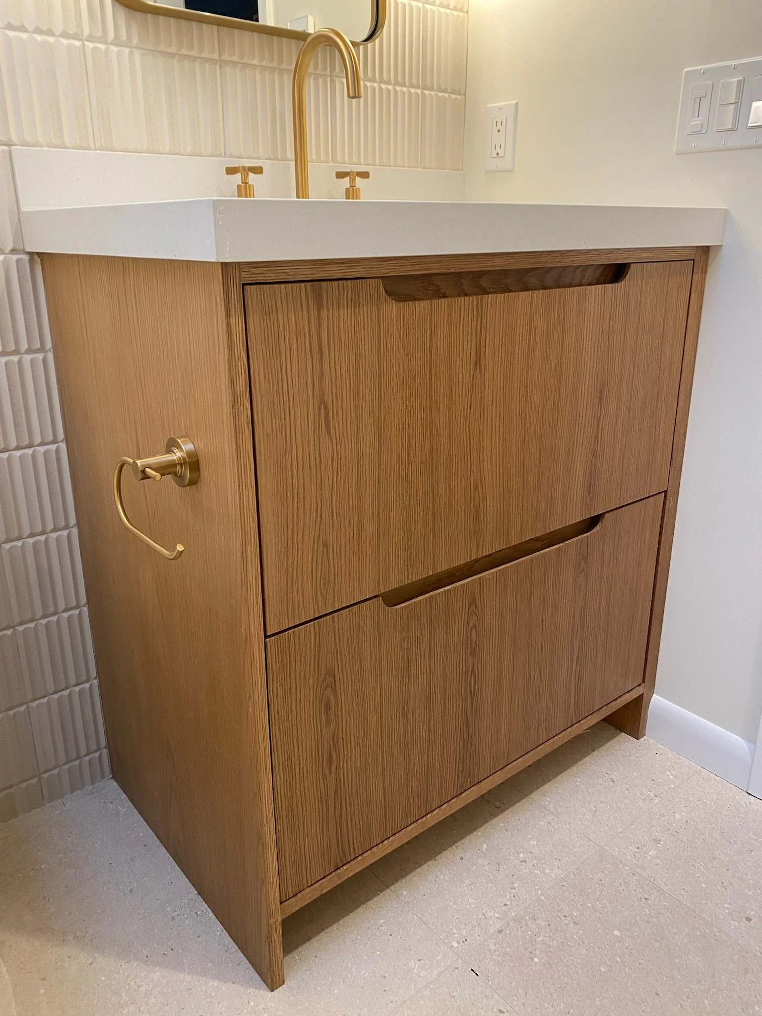 finished single bathroom sink cabinet.JPG