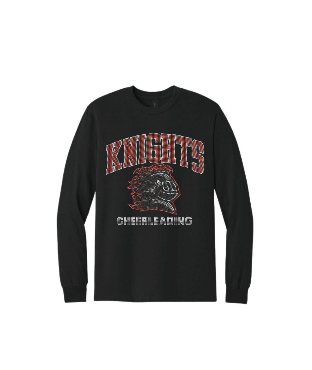 Knights Cheerleading Bling Long Sleeve Tee