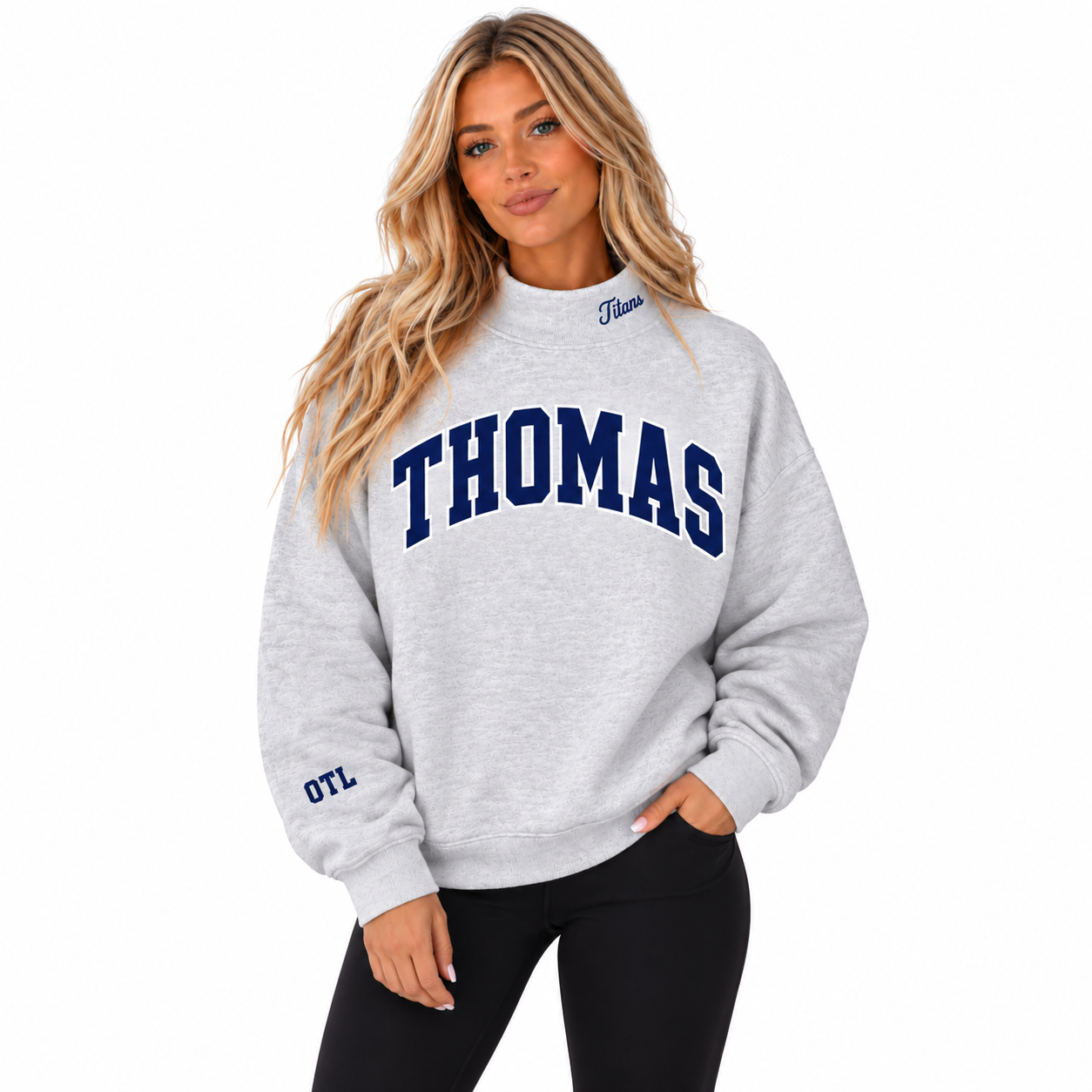THOMAS TITANS MOCK NECK