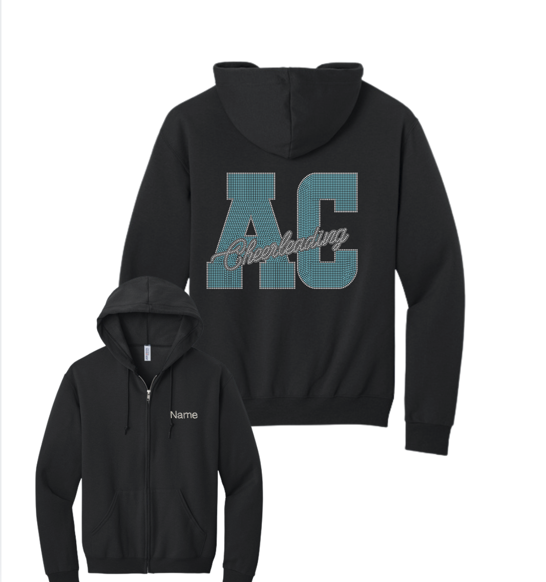 Canaserga AC Cheerleading Bling Full Zip Up