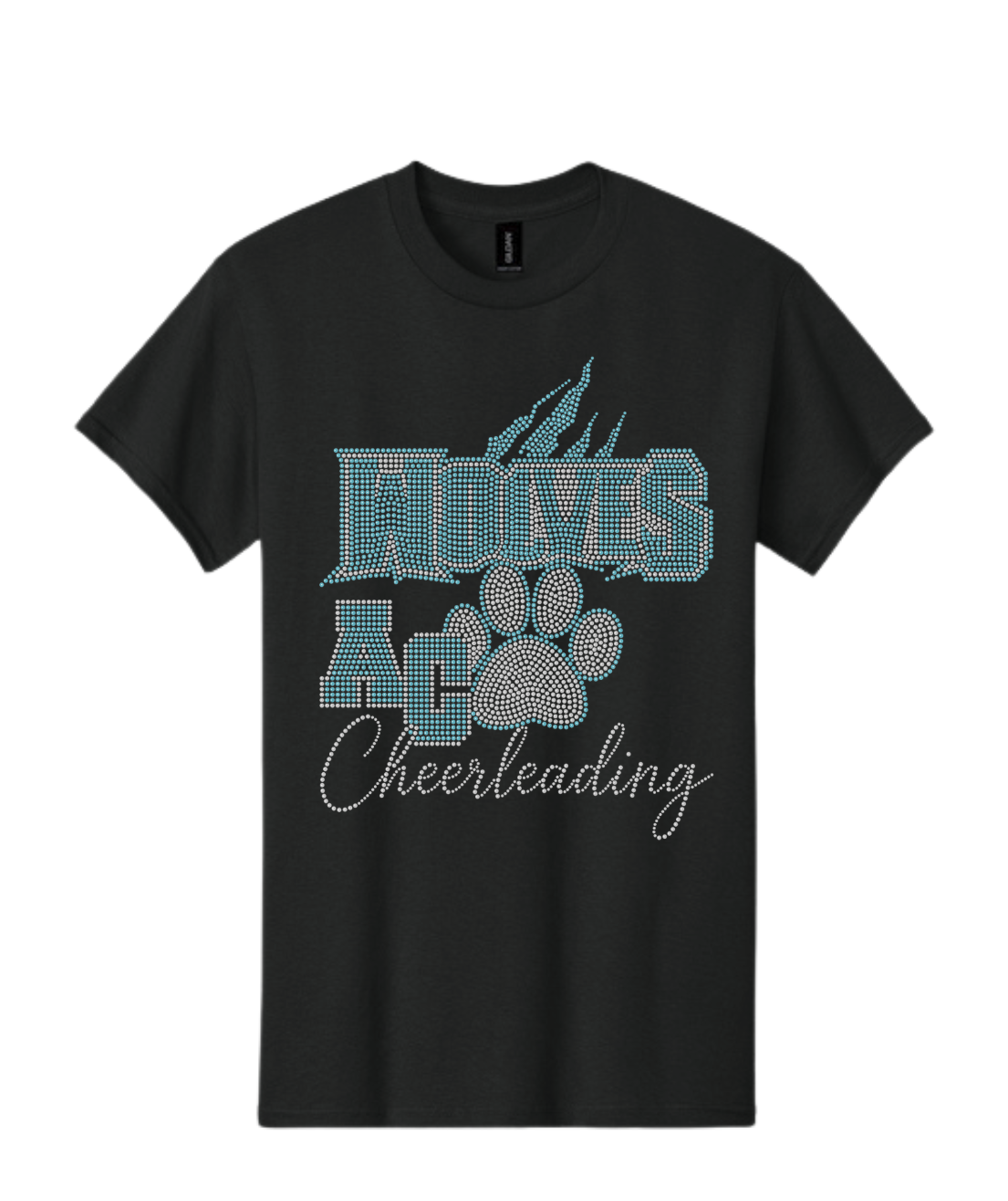 Canaserga Wolves AC Cheerleading Bling Tee