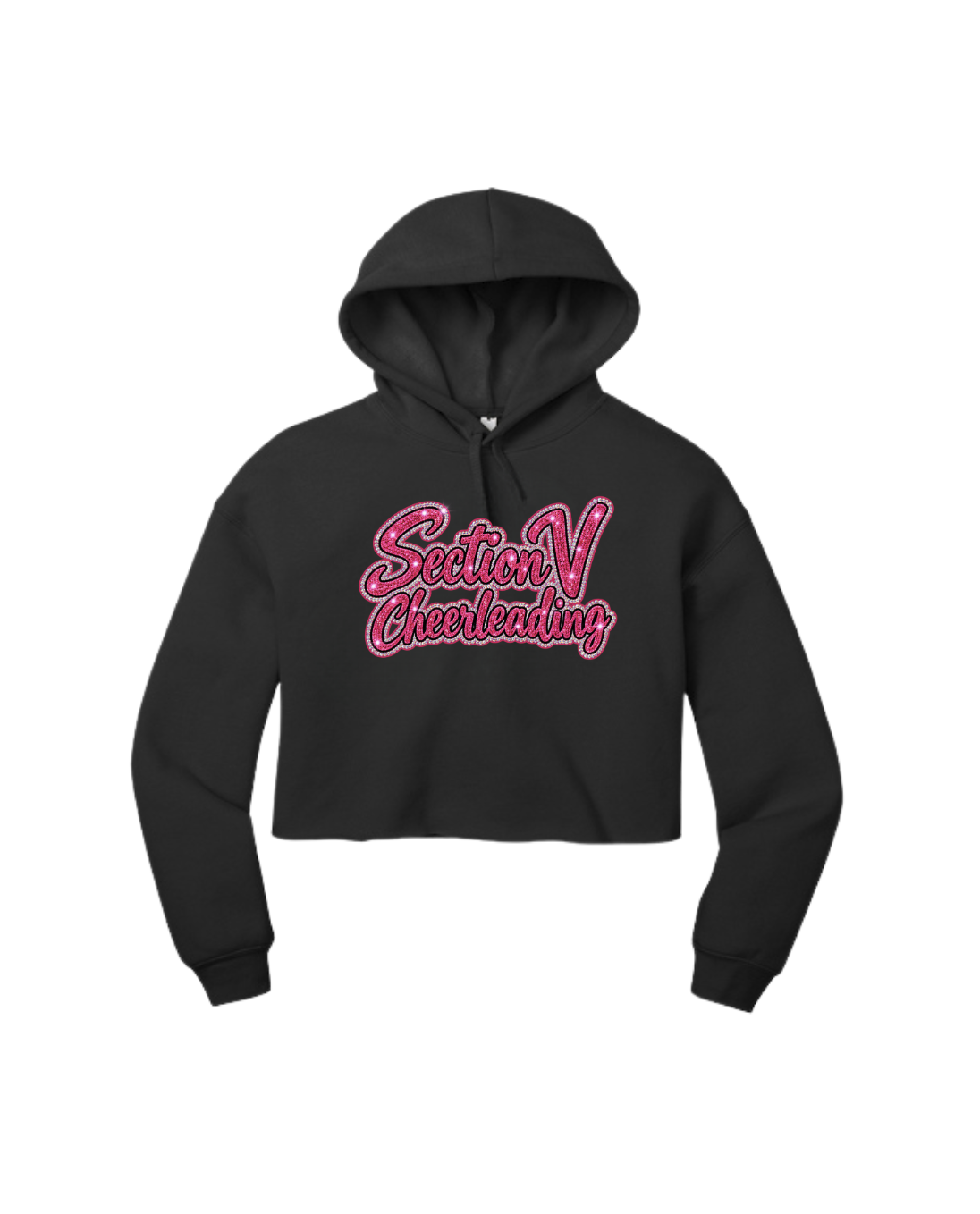 Schroeder Showdown Section V Cheerleading Bling Crop Hoodie