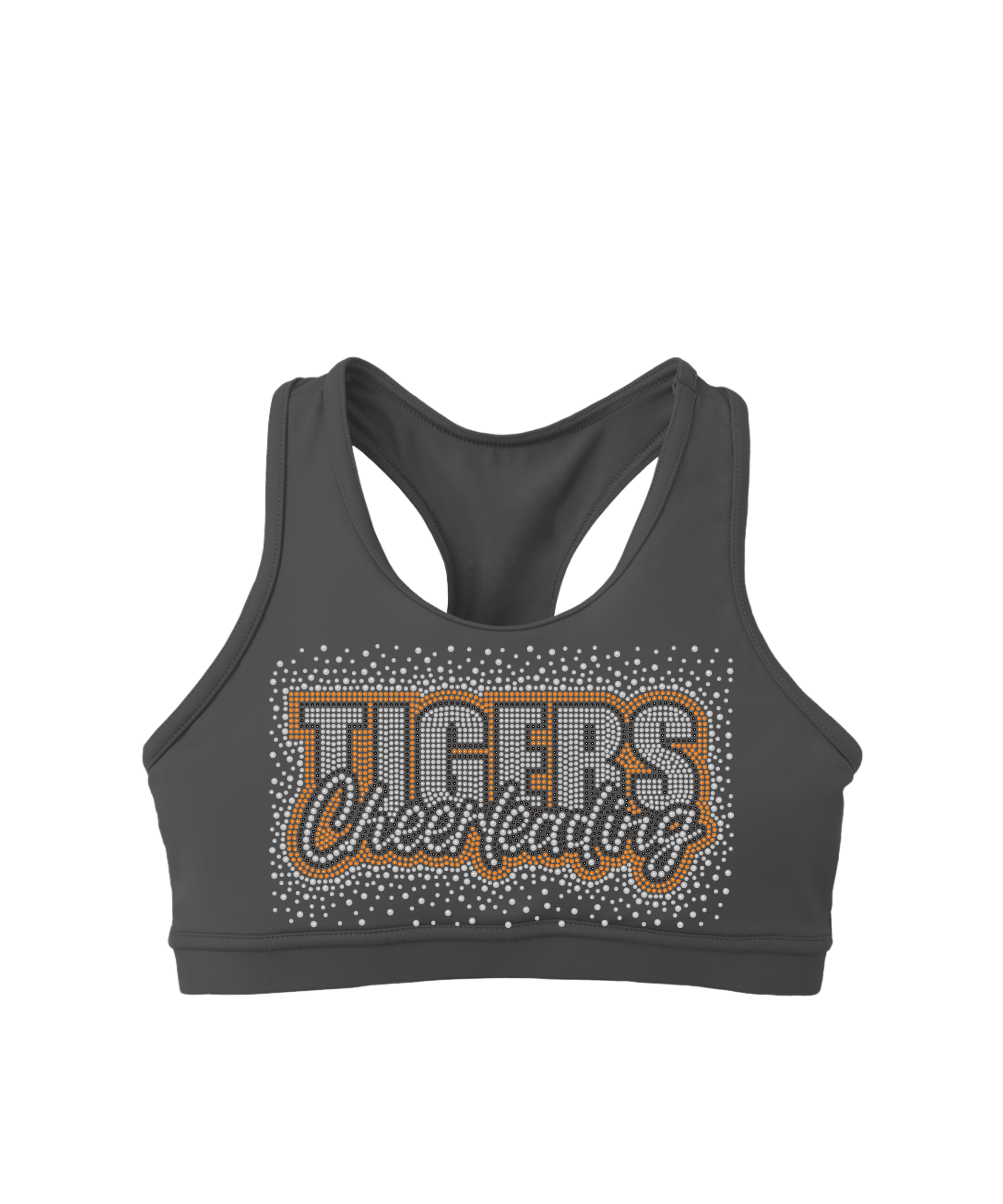 RIT Tigers Cheerleading Bling Sports Bra