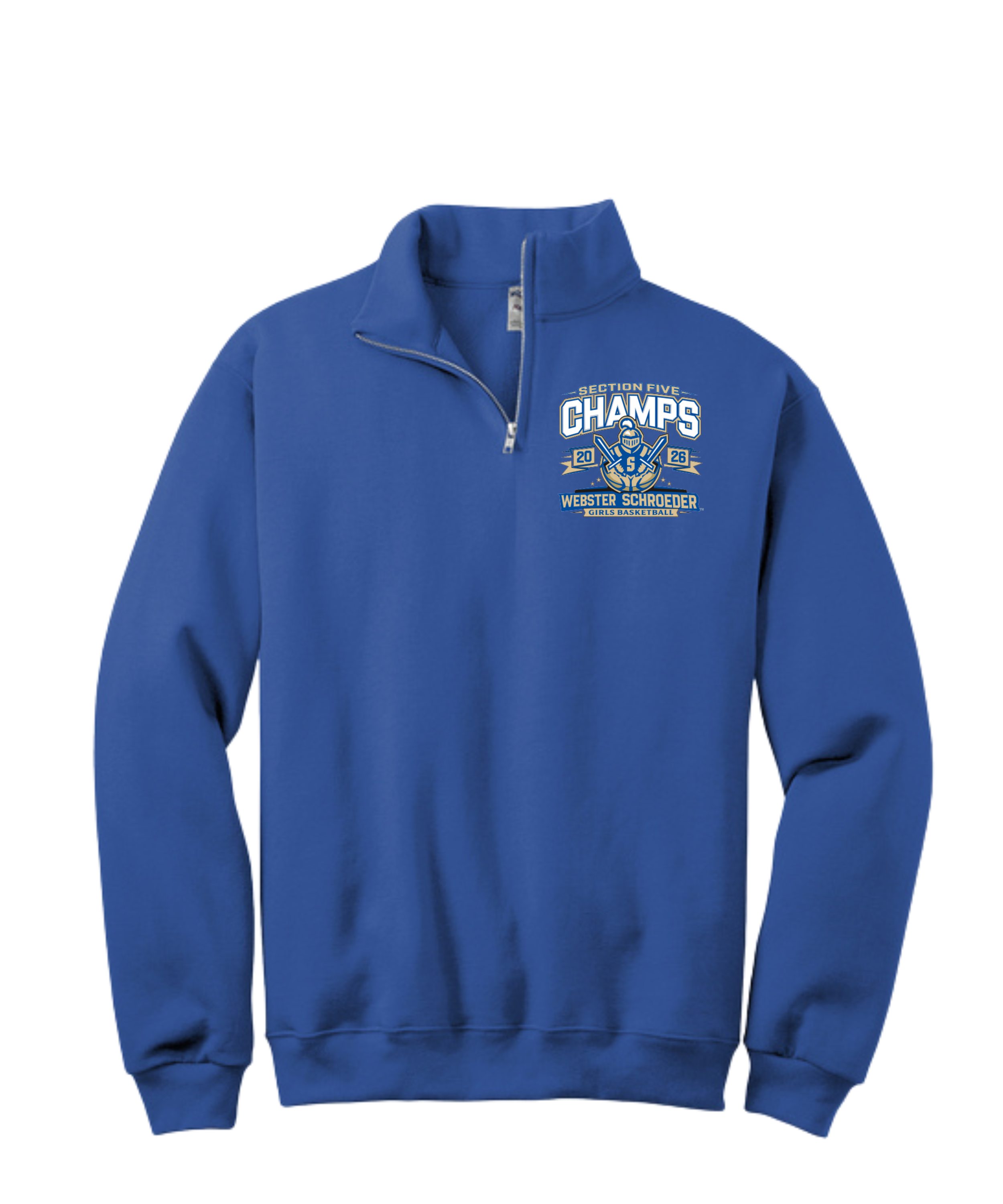 Schroeder Girls Basketball Section Five Champs 1/4 Zip