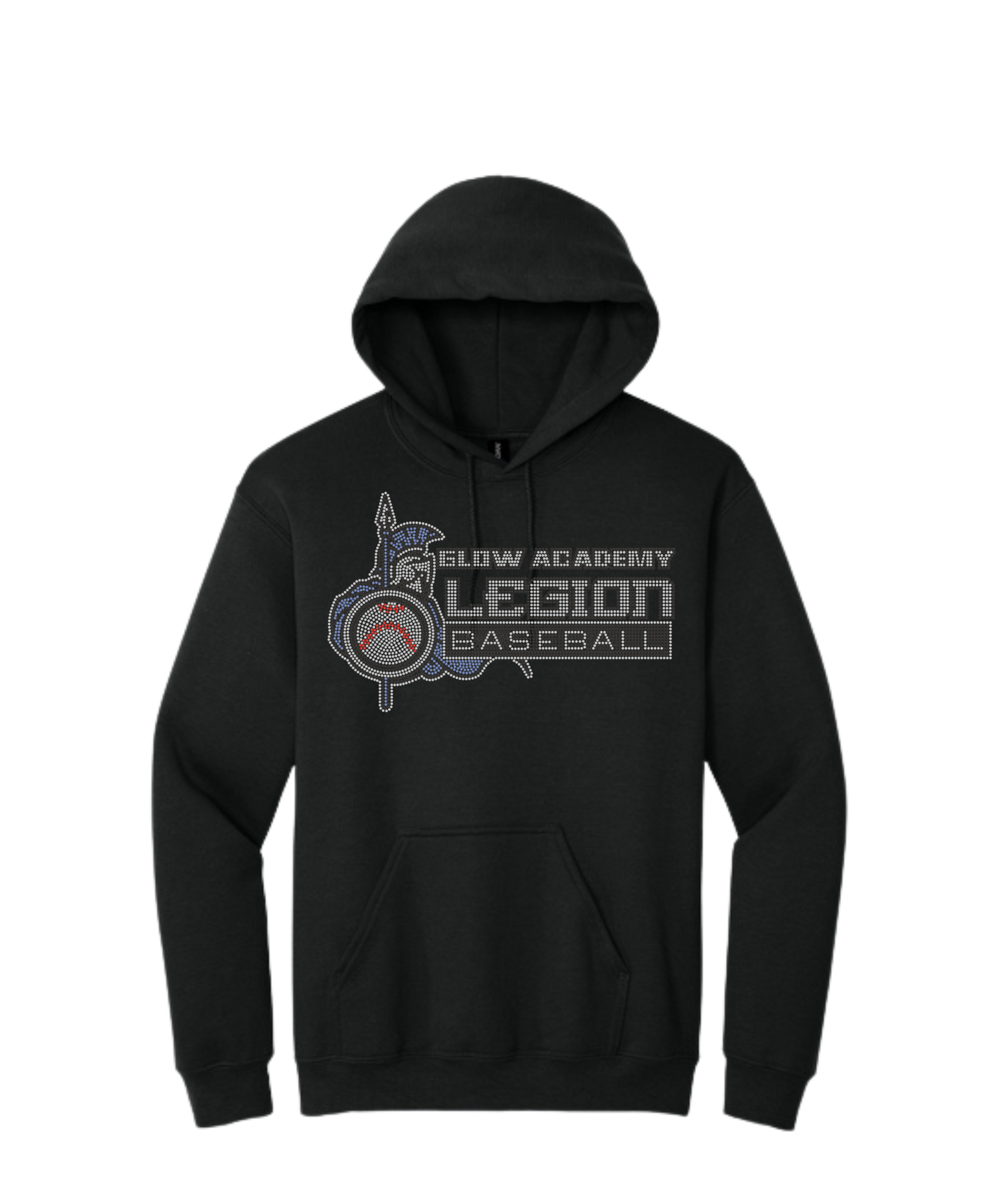 Glow Academy Legion Baseball Bling Hoodie