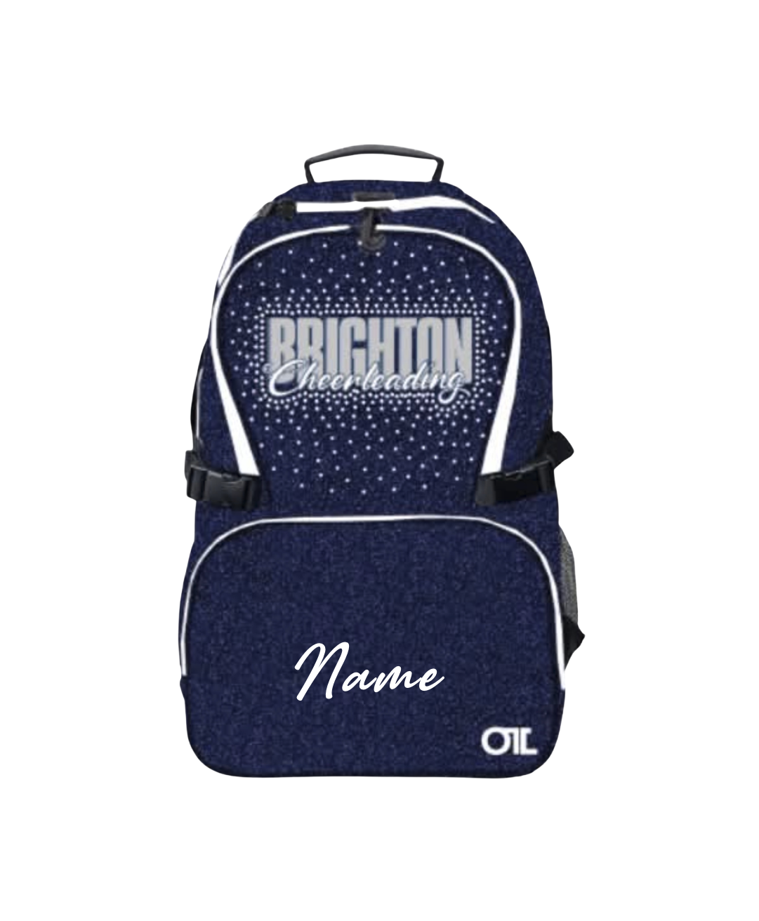 Brighton Cheerleading Glitter Bling Book Bag-Personalized