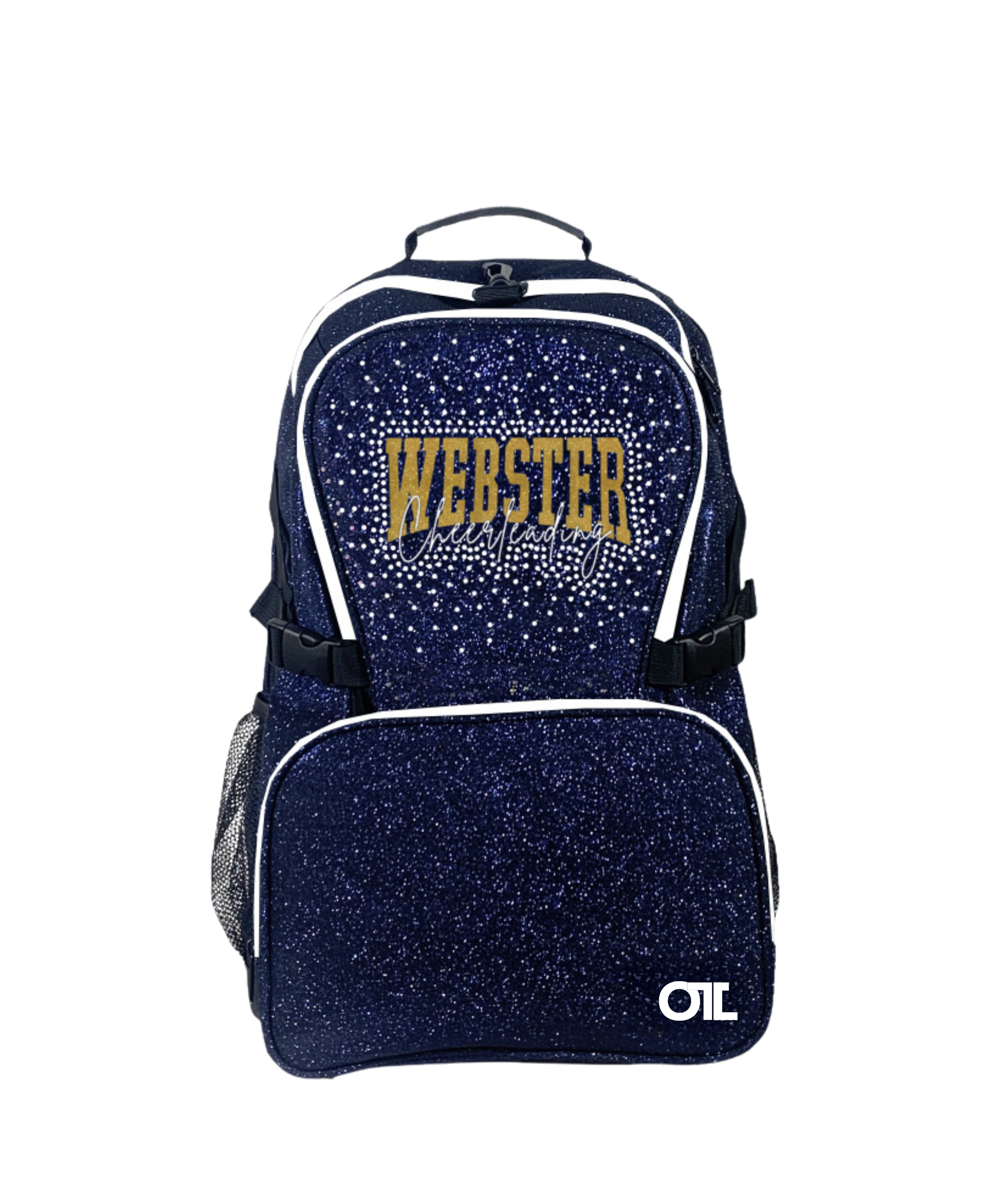 WJWJT Cheer Glitter Bling Book Bag