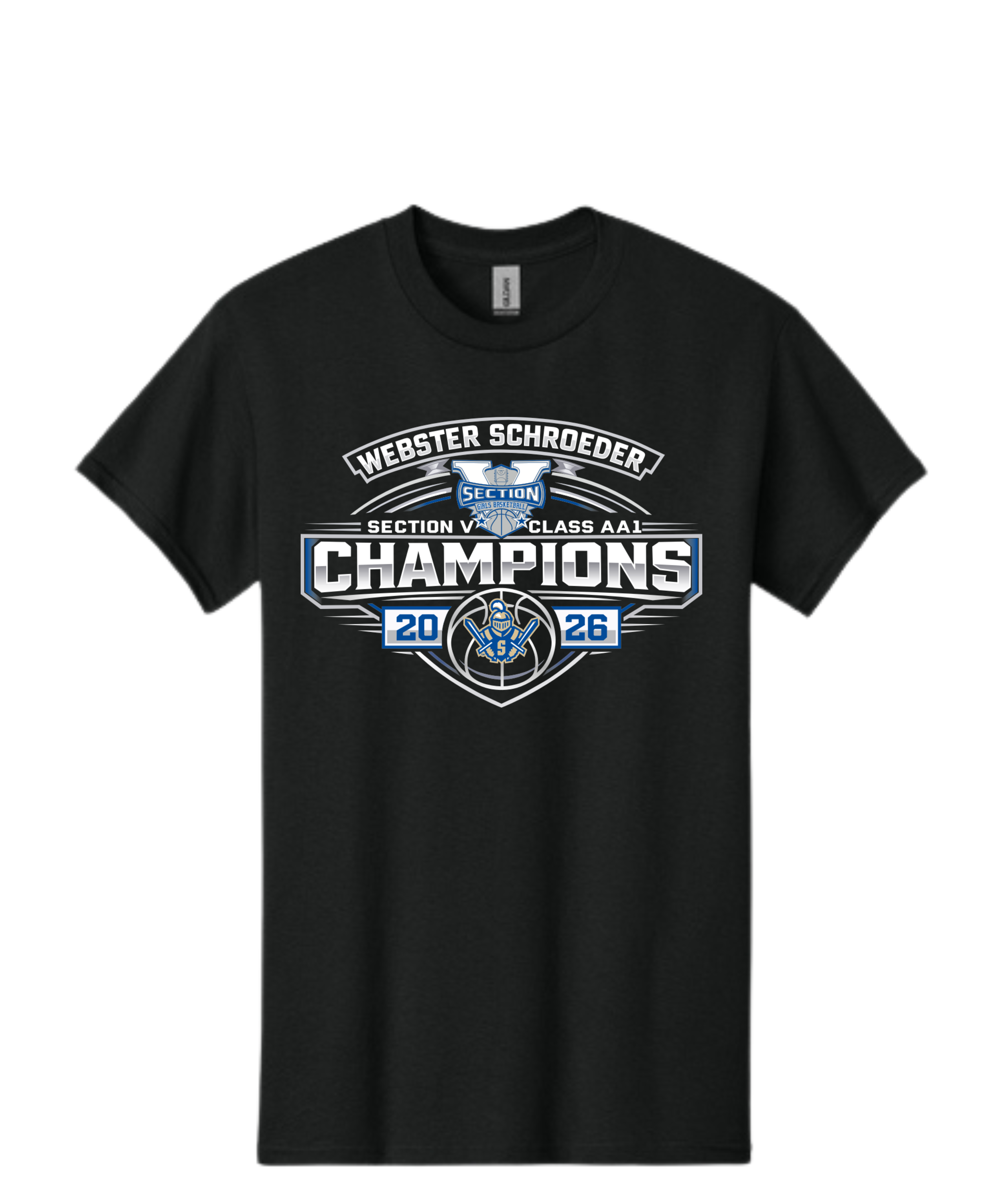Schroeder Girls Basketball Section V Class AA1 Champions Tee