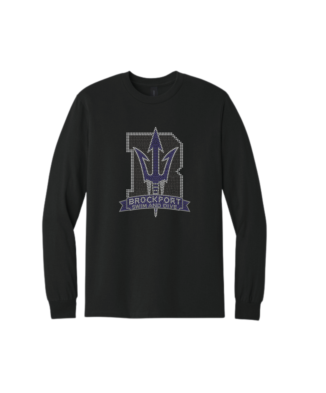 Brockport Swim and Dive Bling Long Sleeve Tee