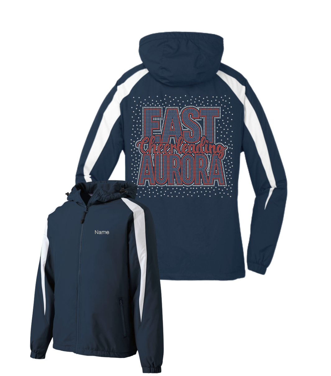 EAST AURORA CHEERLEADING BLING BURST JACKET-REQUIRED FOR ALL ATHLETES