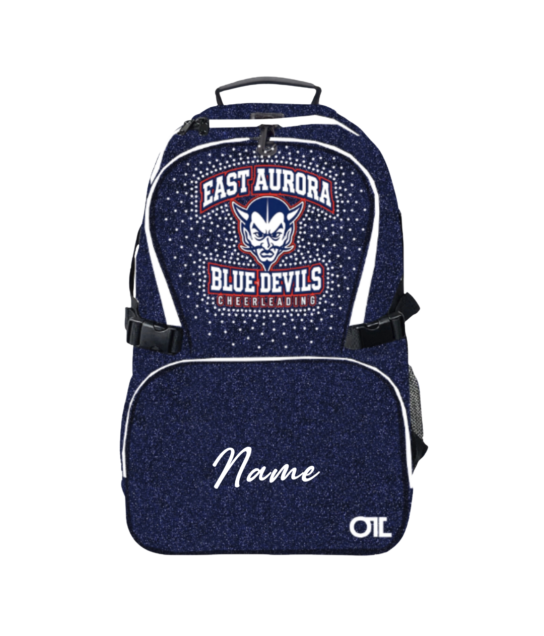 EAST AURORA GLITTER BLING BOOK BAG