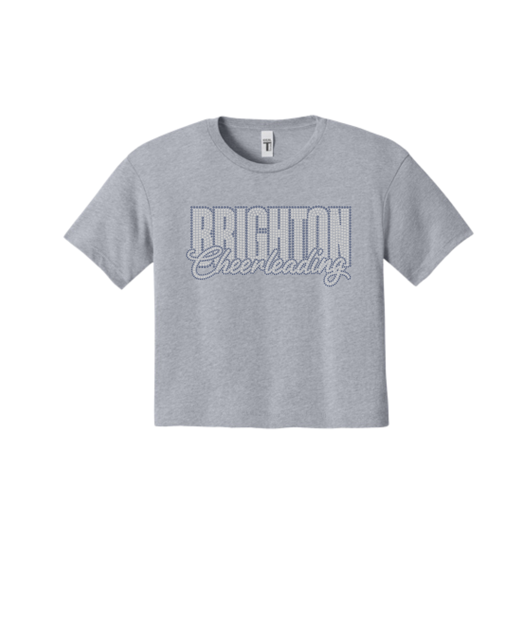 Brighton Cheerleading Crop Bling Tee