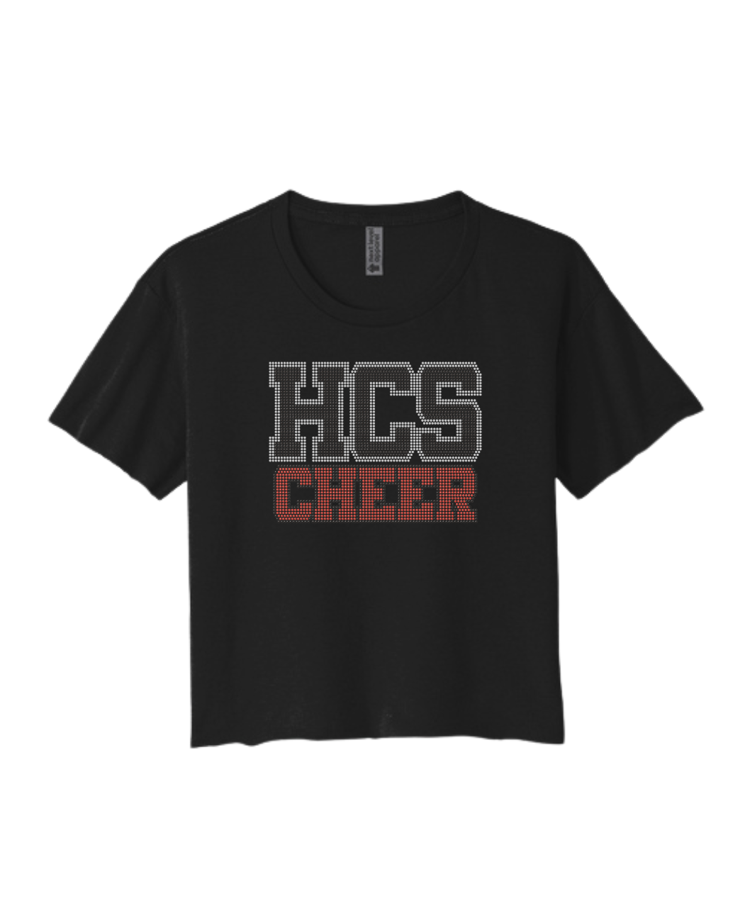 HCS CHEER BLING CROP TEE