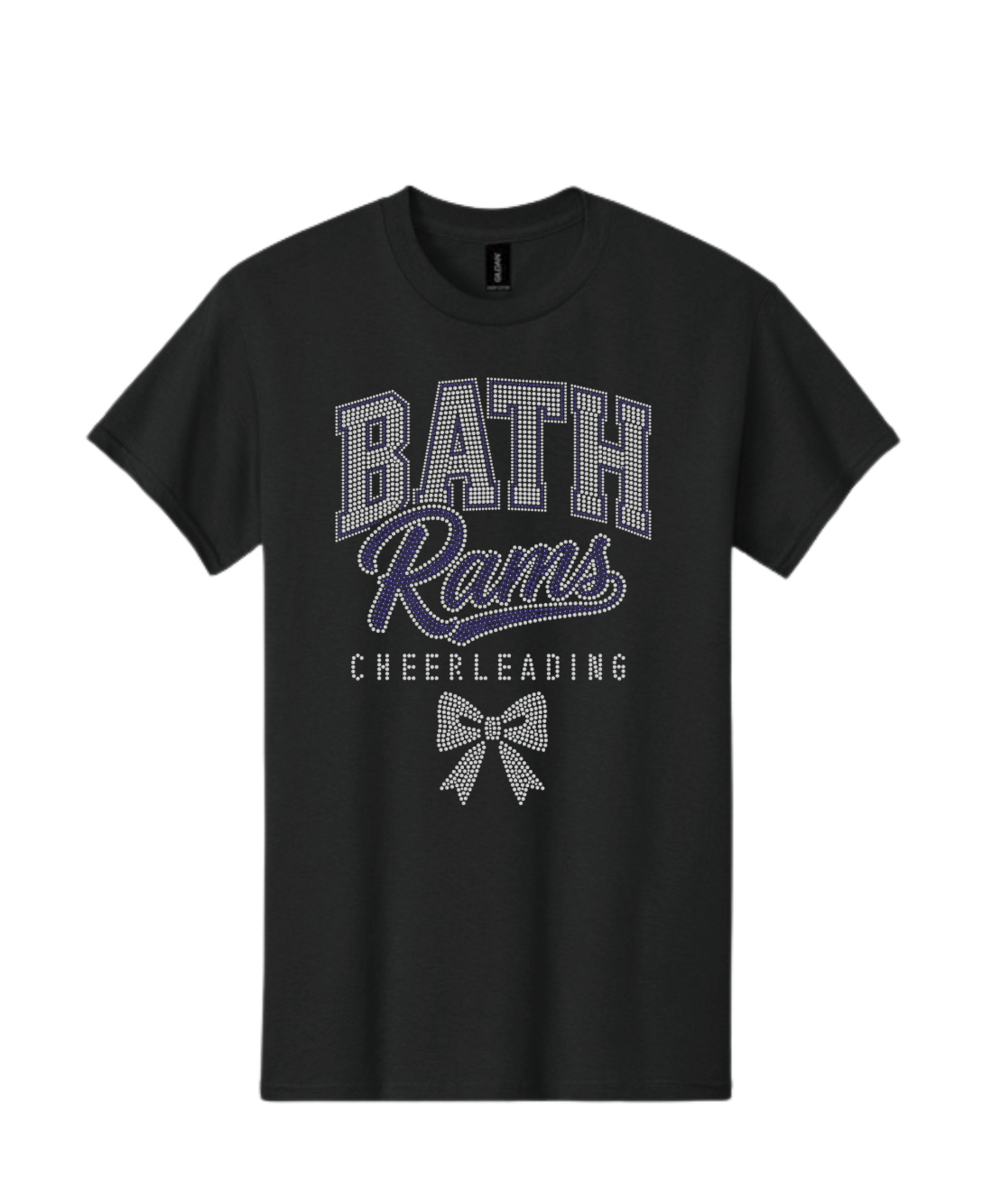 Bath Rams Cheerleading Bling T-Shirt