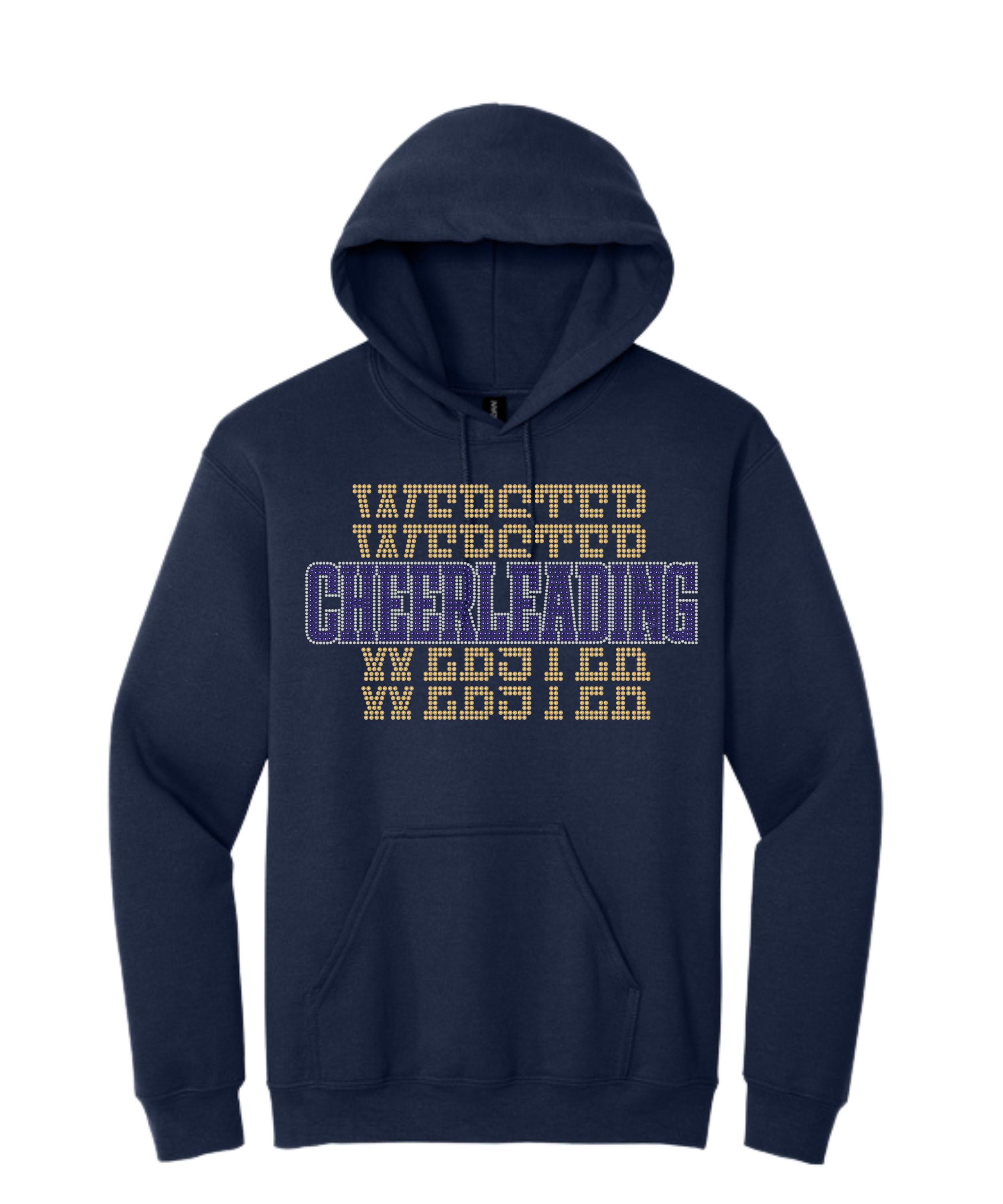WEBSTER CHEERLEADING BLING HOODIE