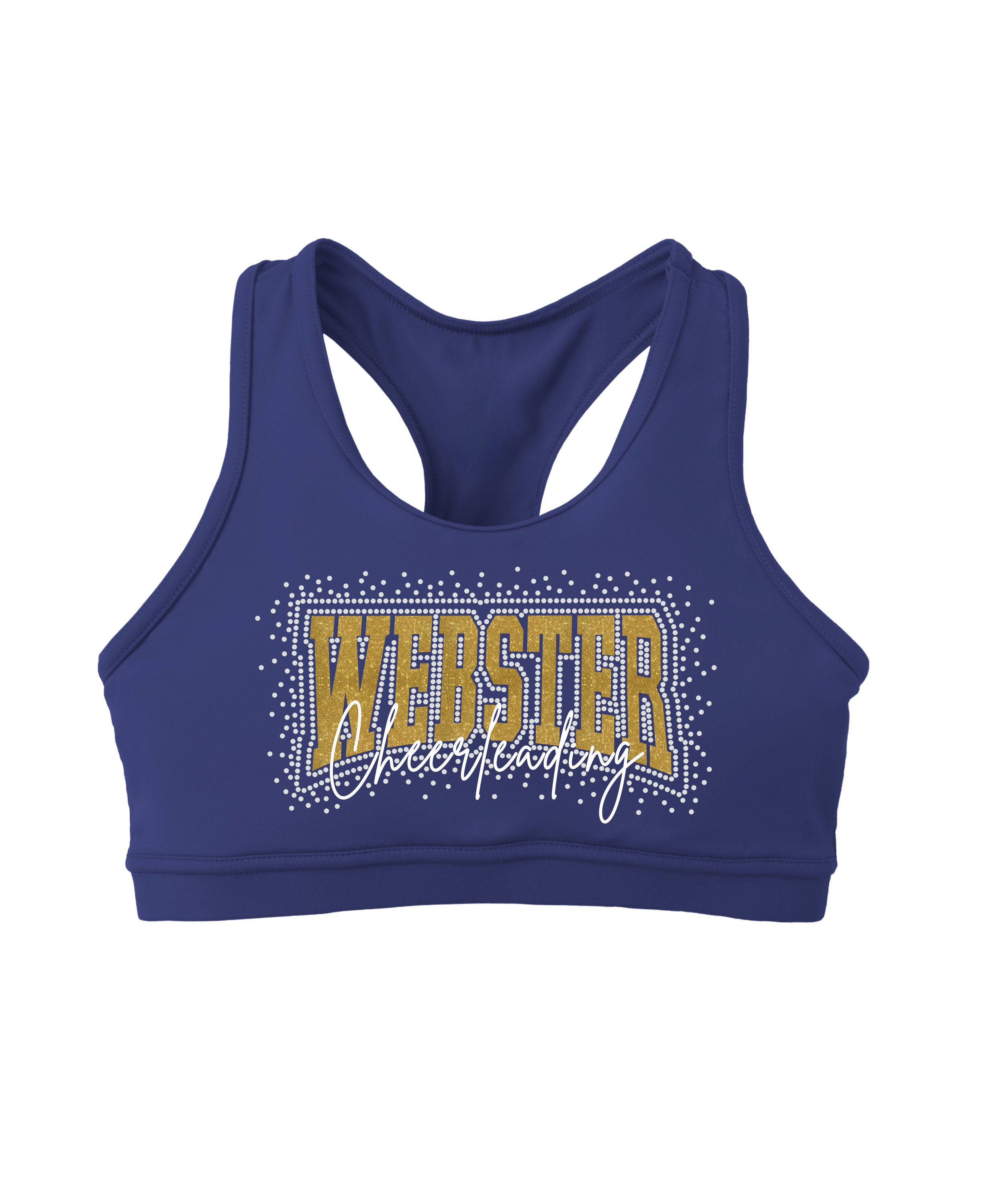 WJWJT CHEER Glitter BLING SPORTS BRA