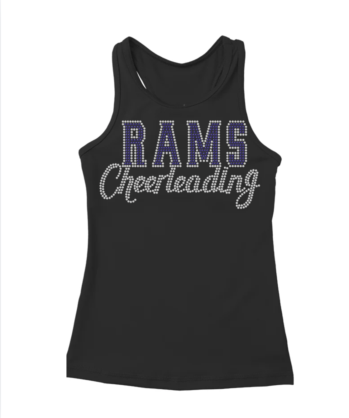 Rams Cheerleading Bling Tank Top