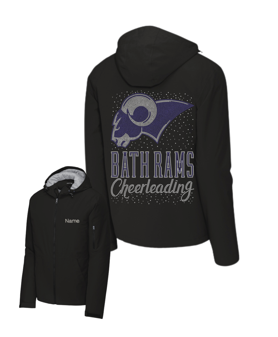 Bath Rams Cheerleading Bling Jacket