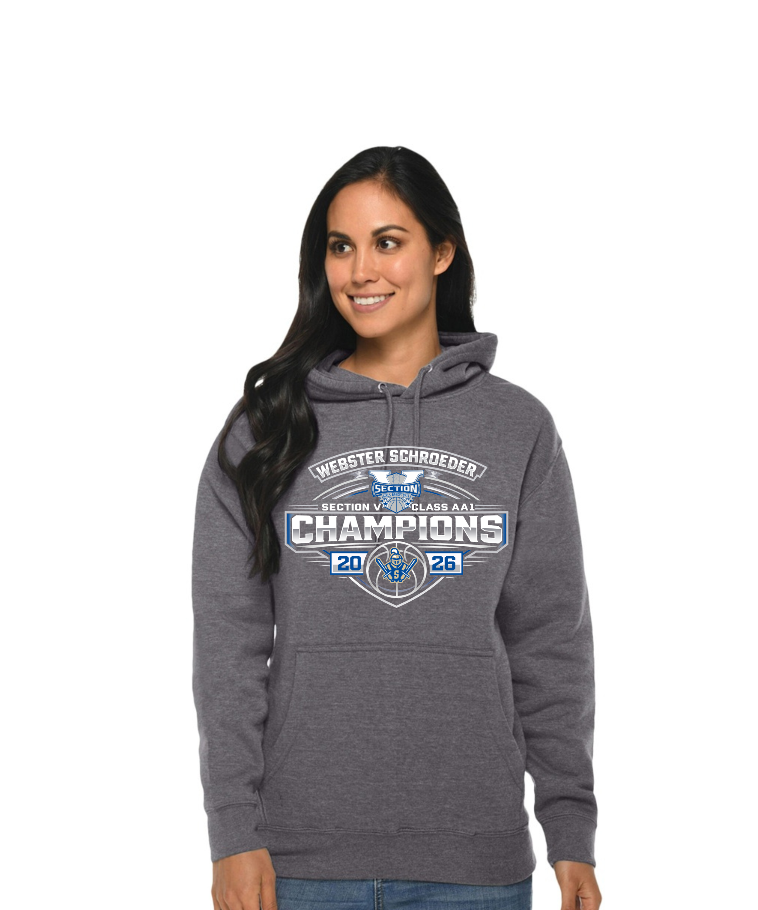 Schroeder Girls Basketball Section V Class AA1 Champions Hoodie