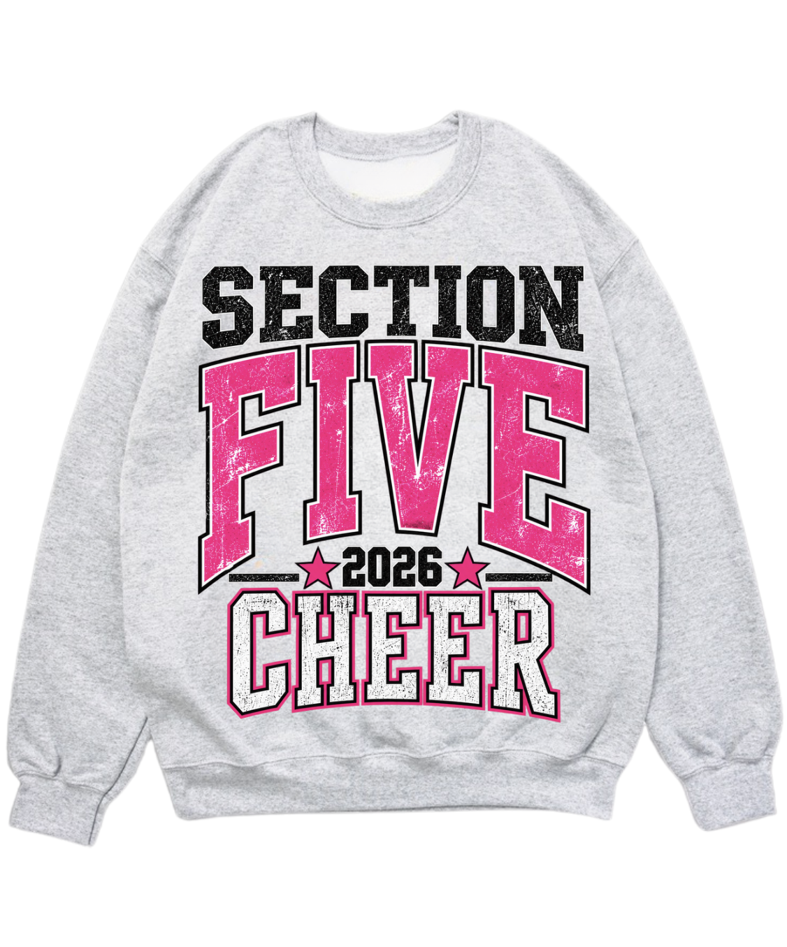 Schroeder Showdown Section V Cheer Oversized Vintage Crew