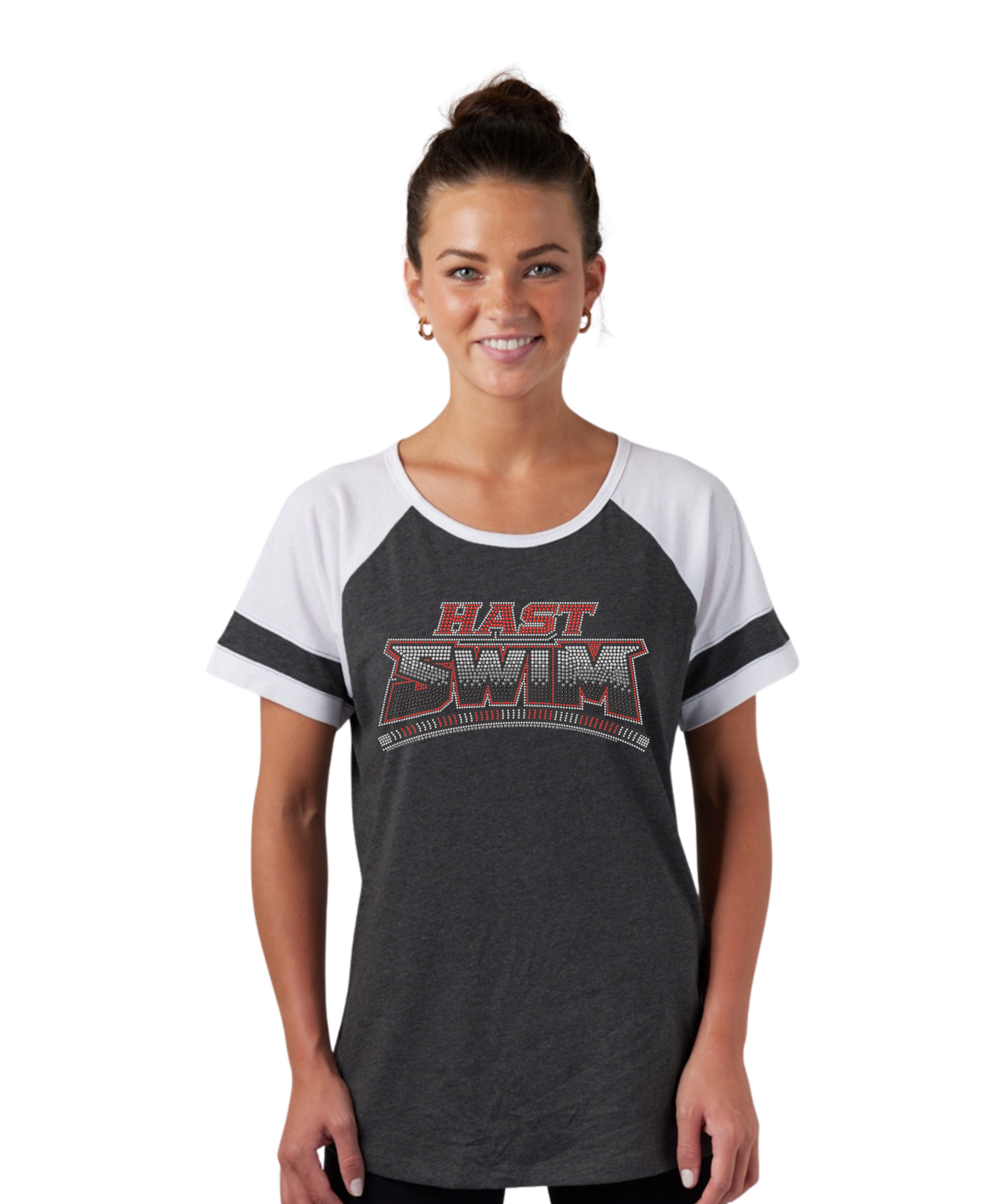 HAST Ladies Colorblock Bling Tee