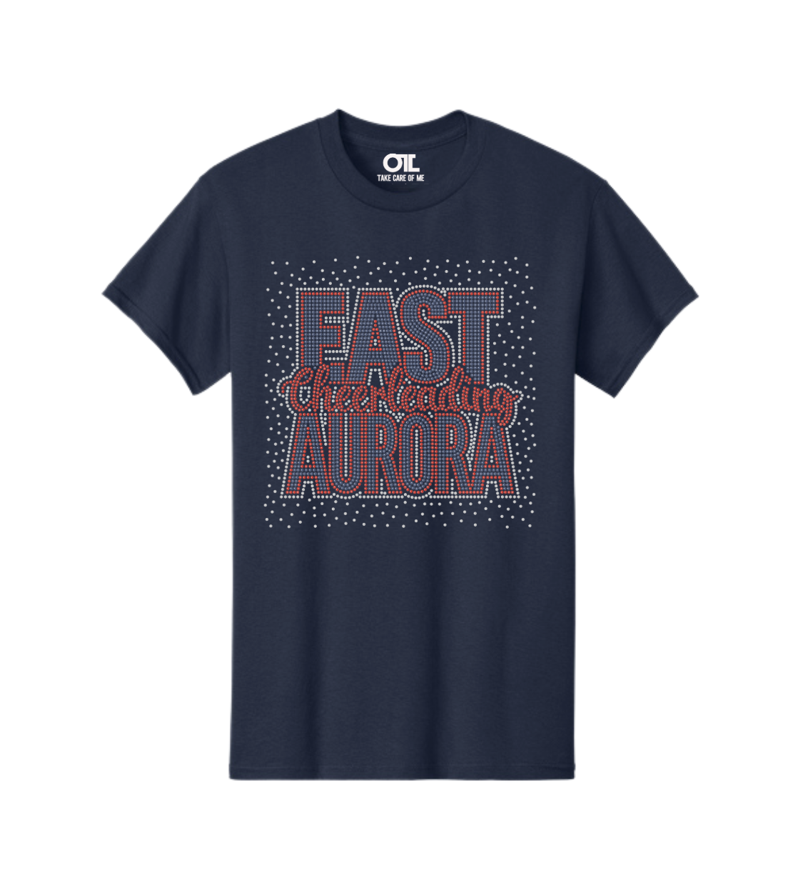 EAST AURORA CHEERLEADING BLING BURST TEE