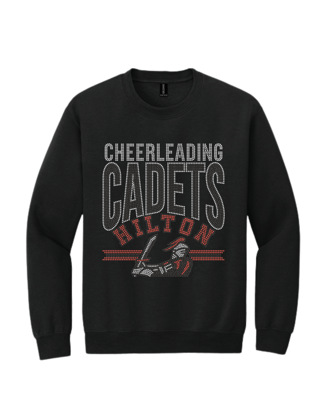 Cheerleading Cadets  Hilton Bling Crewneck