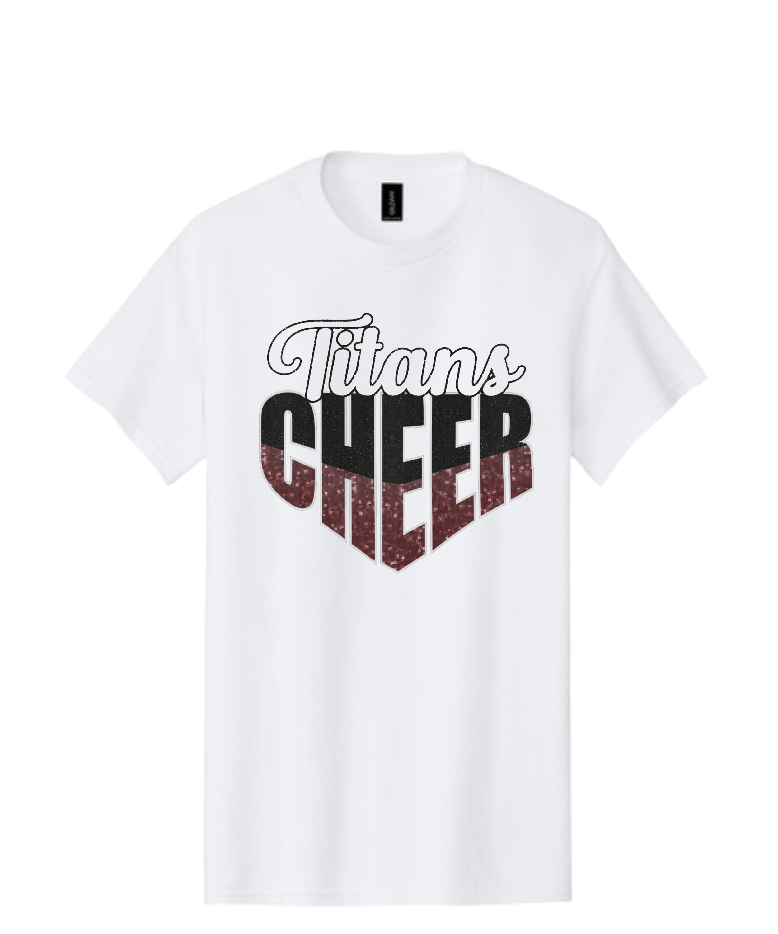AHS Titans Cheer Glitter Tee