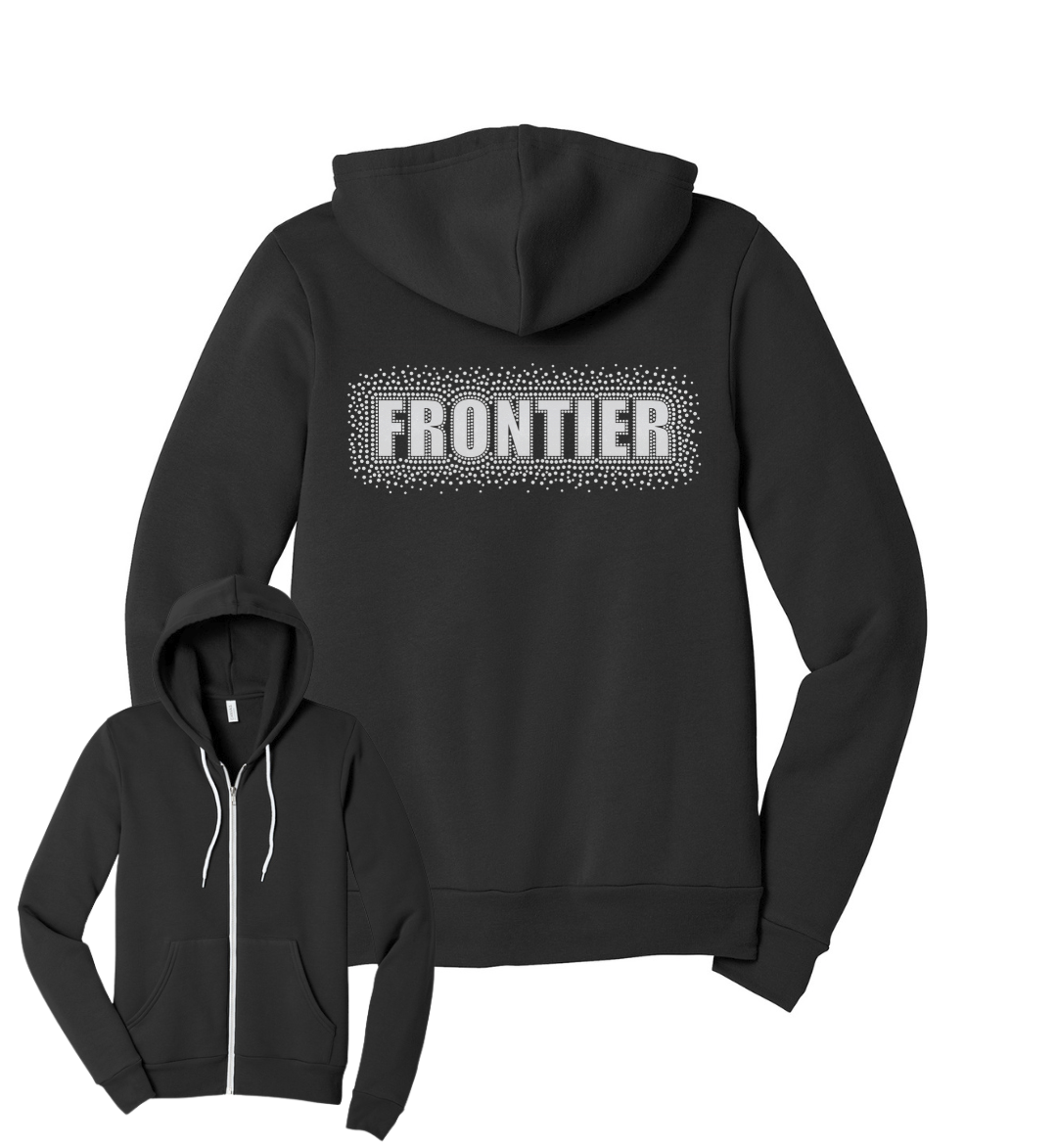 Frontier Glitter Bling Burst BELLA+CANVAS® Full-Zip Hoodie