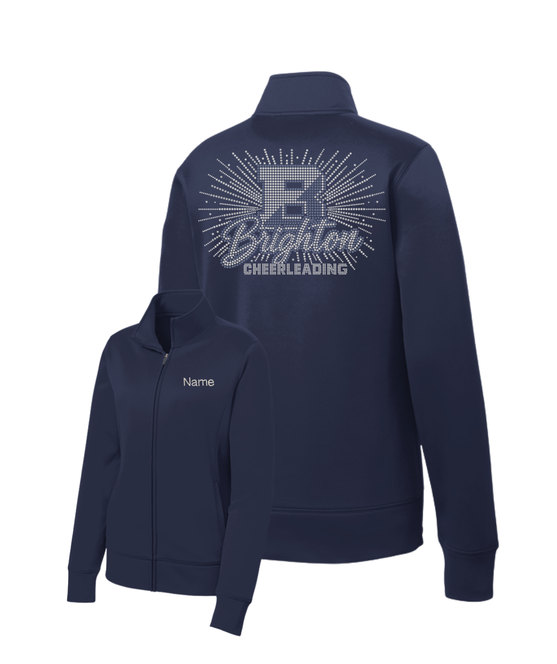 Brighton Cheerleading Bling Burst Warm Up Jacket