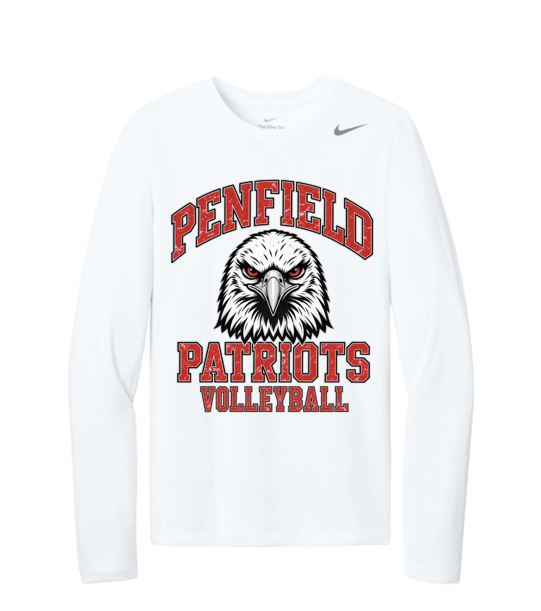 Penfield Patriots Volleyball Nike Performance Long Sleeve Tee