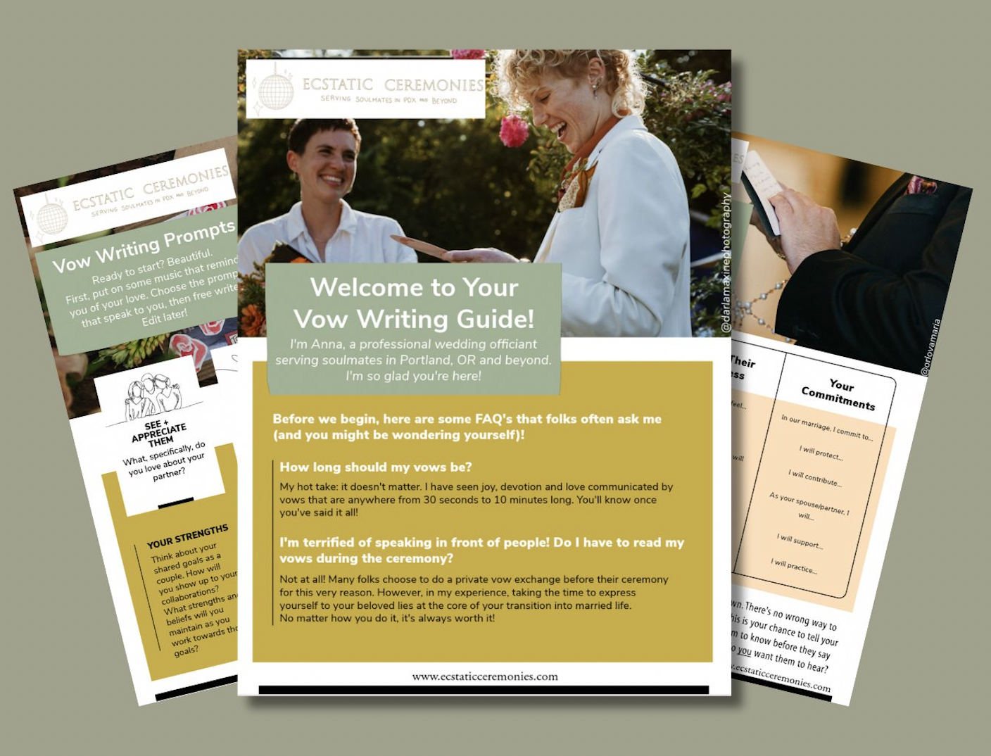Ecstatic Ceremonies Vow Writing Guide