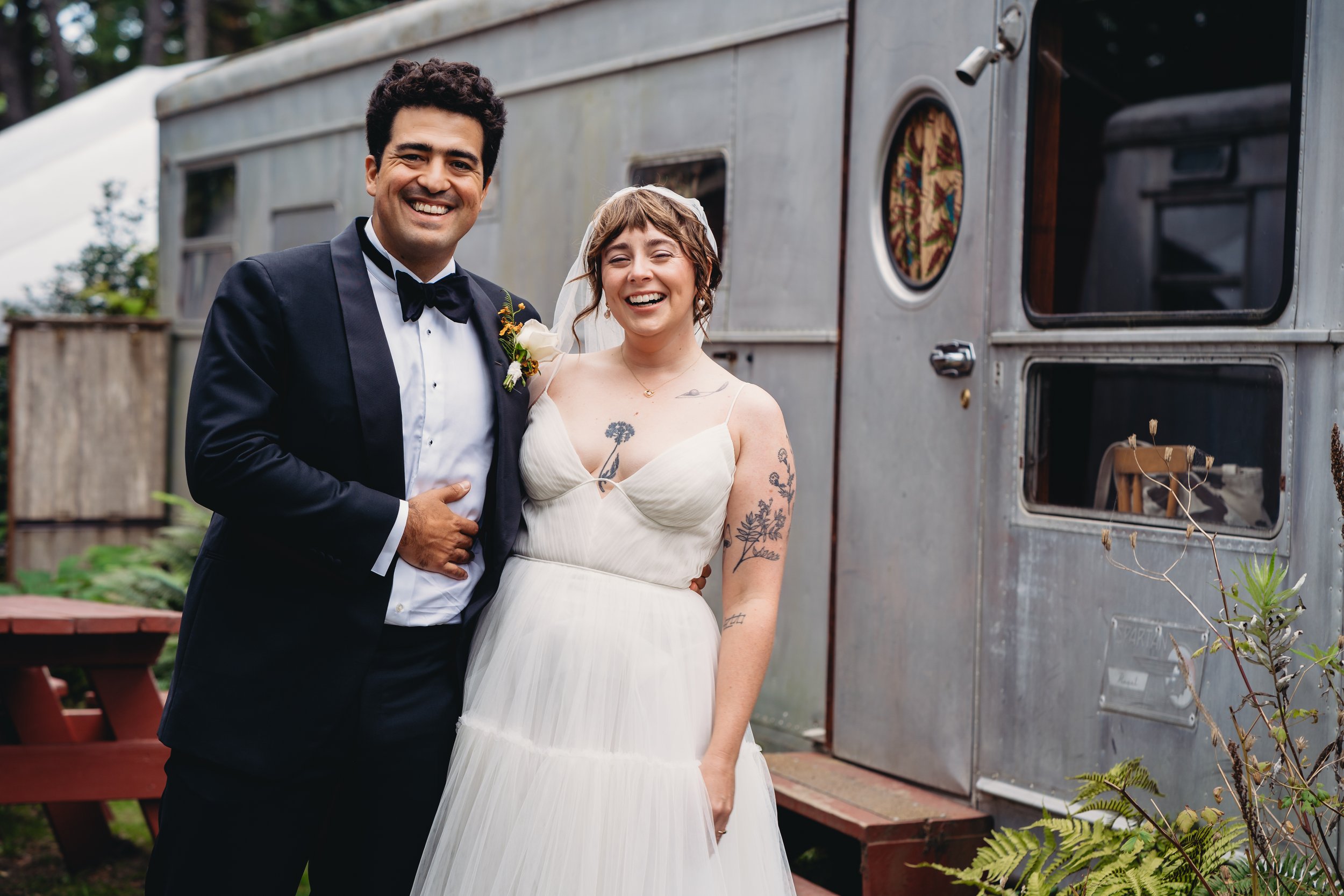 Alice and Miguel: Their Love Made Magic at a Vintage Travel Trailer Resort