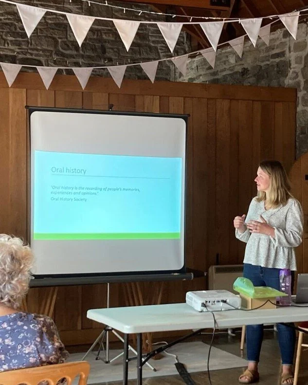 Consultant delivers oral history training