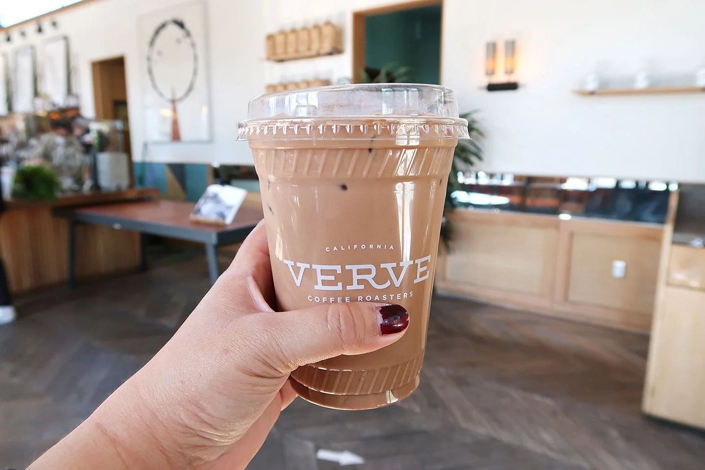 Iced coffee at Verve