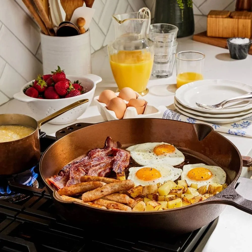 Smithey Cast Iron isn&rsquo;t just a pan. It&rsquo;s a handcrafted piece of culinary art. Designed to be smooth, naturally non-stick, and endlessly versatile, each piece is built for searing, roasting, baking, and passing down through generations.

?