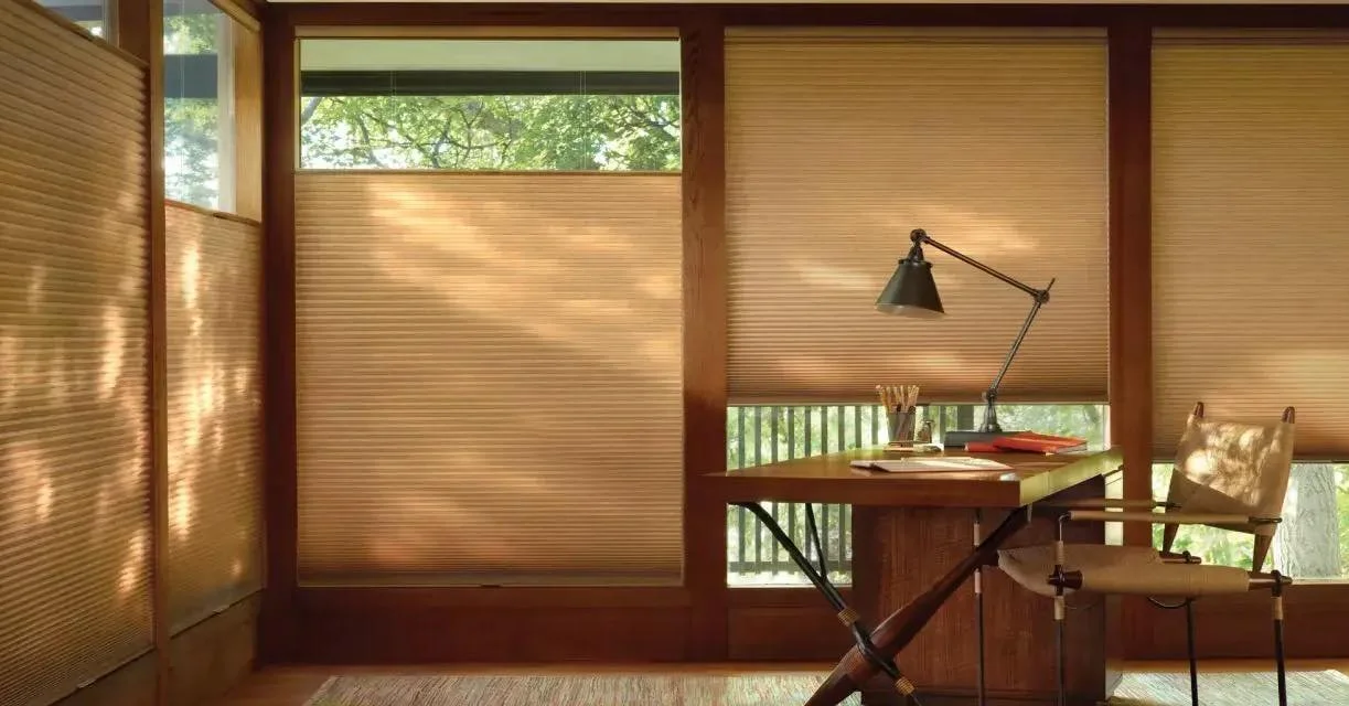 Southern summers don&rsquo;t play around. ☀️ 

Hunter Douglas Duette&reg; Honeycomb Shades trap air inside their signature cells, creating a layer of insulation that helps keep the heat out and your energy bills down. Beautiful and smart. Ask us how 
