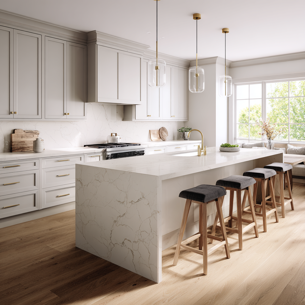 kitchen featuring quartz countertops