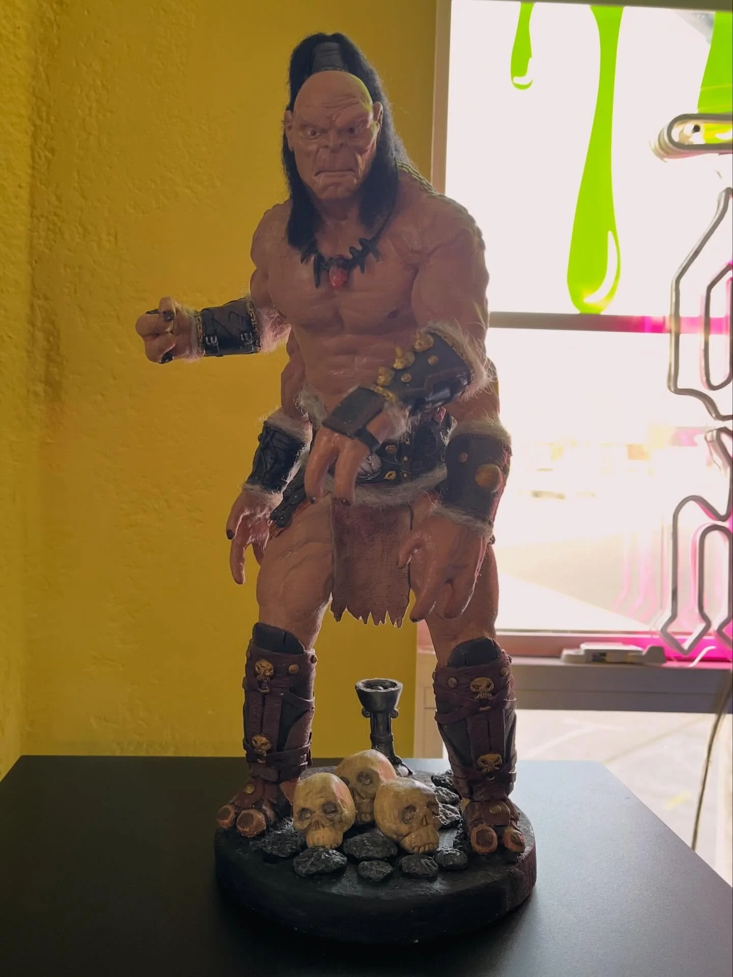 Custom made Goro statue from the smash hit game of the 90s, Mortal Kombat! Give him a hand or maybe four? 

#thrillsville618 #edwardsville #mortalkombat #goro #collectibles