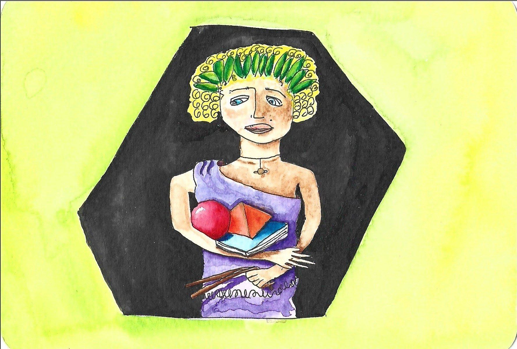 Hera with divining rod