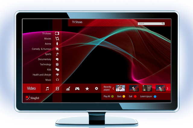 Singtel TV concept